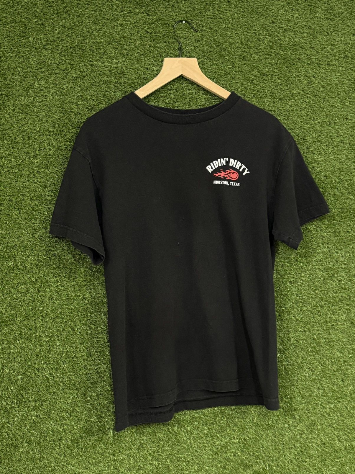Vintage Ridin Dirty Houston Texas Fire Ball Liquor Hell Black Medium Size US M / EU 48-50 / 2 - 3 Thumbnail