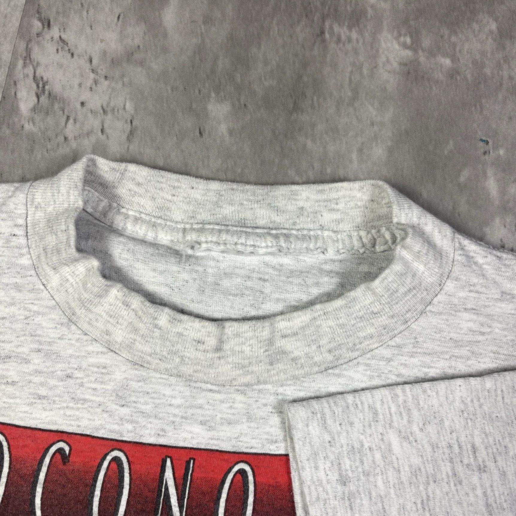 Fruit Of The Loom VINTAGE 90s Anatomy Of Soccer Art Promo T Shirt Mens M Gray Cotton Graphic Print Crew Neck Short Sleeve Classic Fit Size US M / EU 48-50 / 2 - 7 Thumbnail
