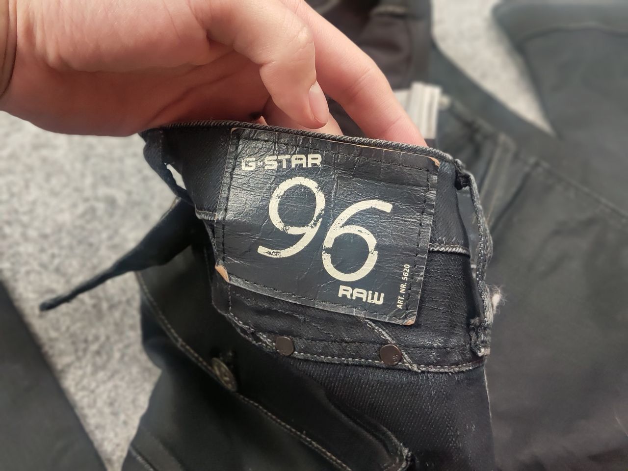 G-Star Vintage G-Star RAW 5620 Elwood Waxed Embro Jeans LGB Y2K Size US 29 - 14 Thumbnail