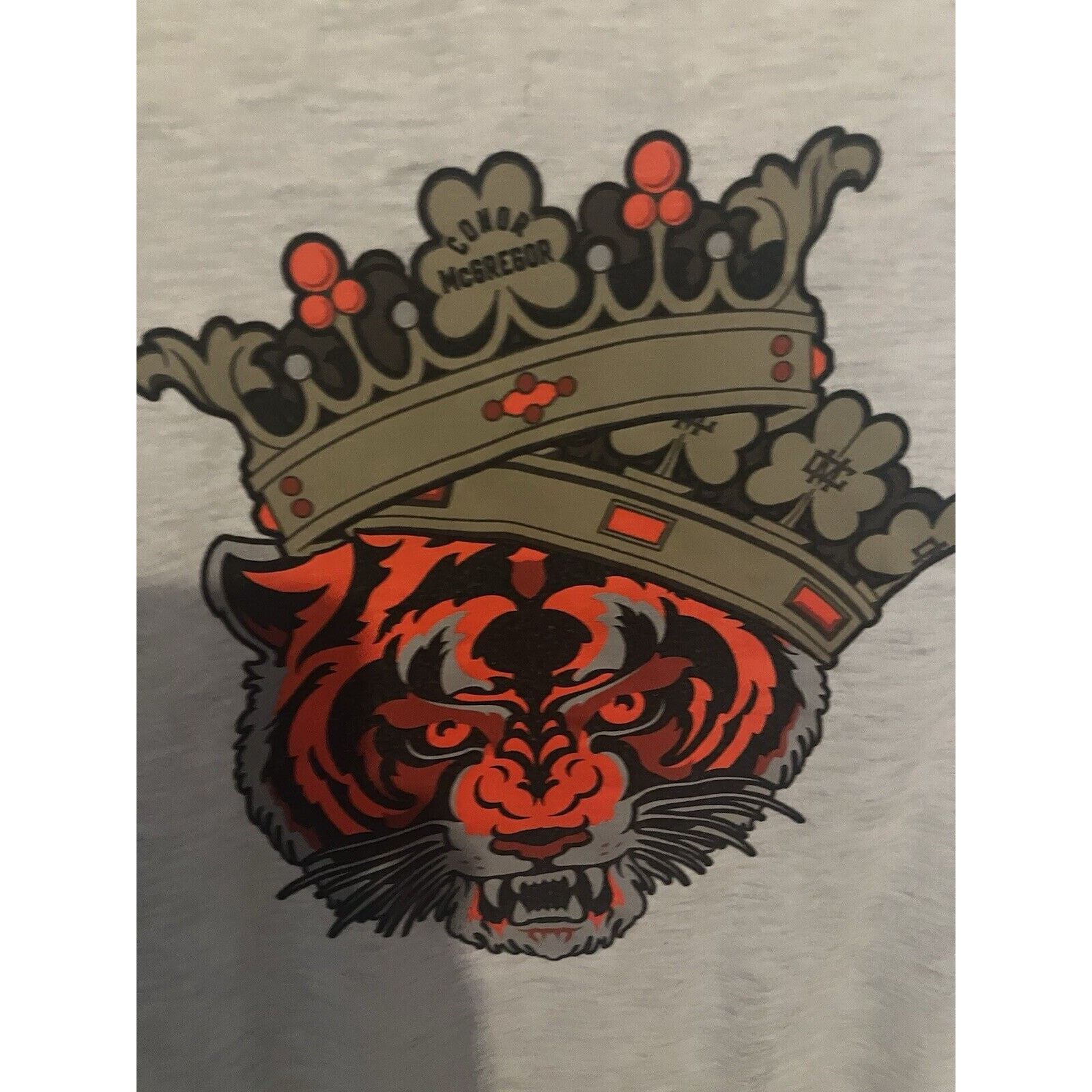 Reebok Women's Reebok UFC McGregor Tee with tiger logo Beige V Neck Size US M / EU 48-50 / 2 - 4 Thumbnail