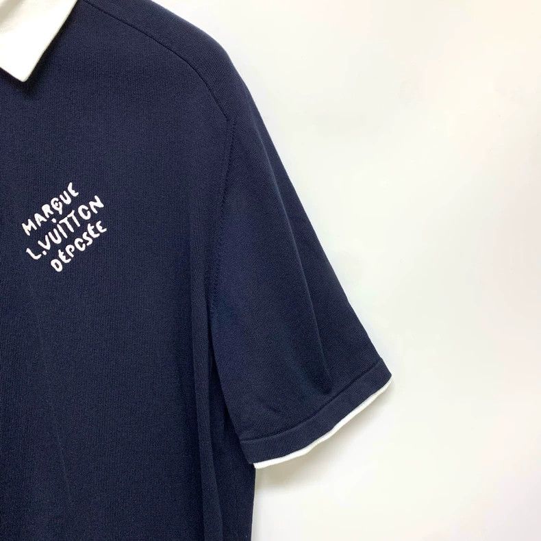 Louis Vuitton Louis Vuitton Fei Dong Co-branded Dark Blue Knitted Polo s Size US L / EU 52-54 / 3 - 5 Thumbnail