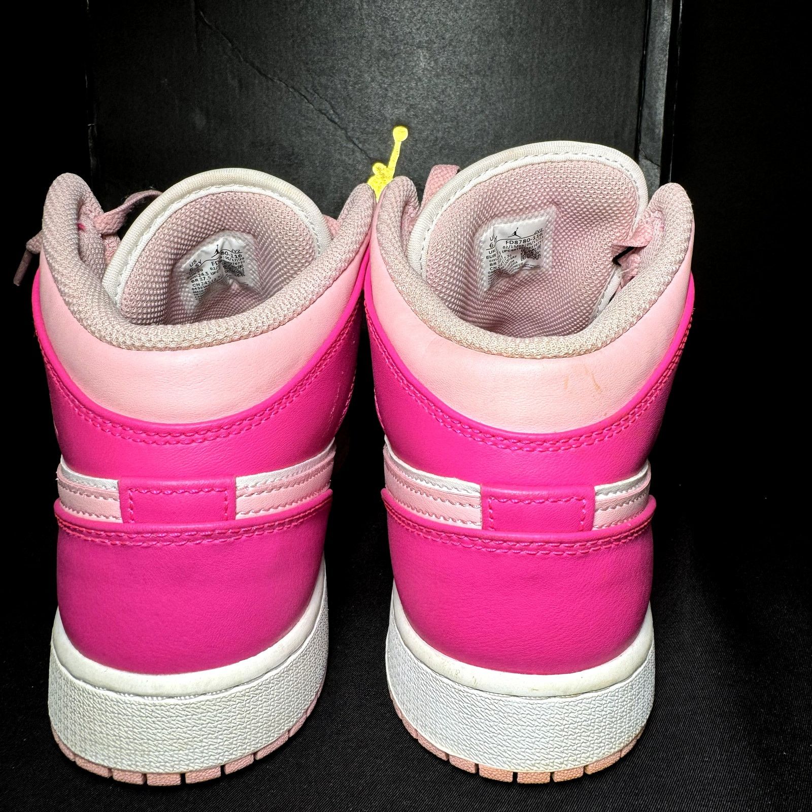 Jordan Brand × Nike Size 6.5 - Nike Air Jordan 1 Mid GS Fierce Pink Men's Shoes Size US 6.5 / EU 39-40 - 6 Thumbnail