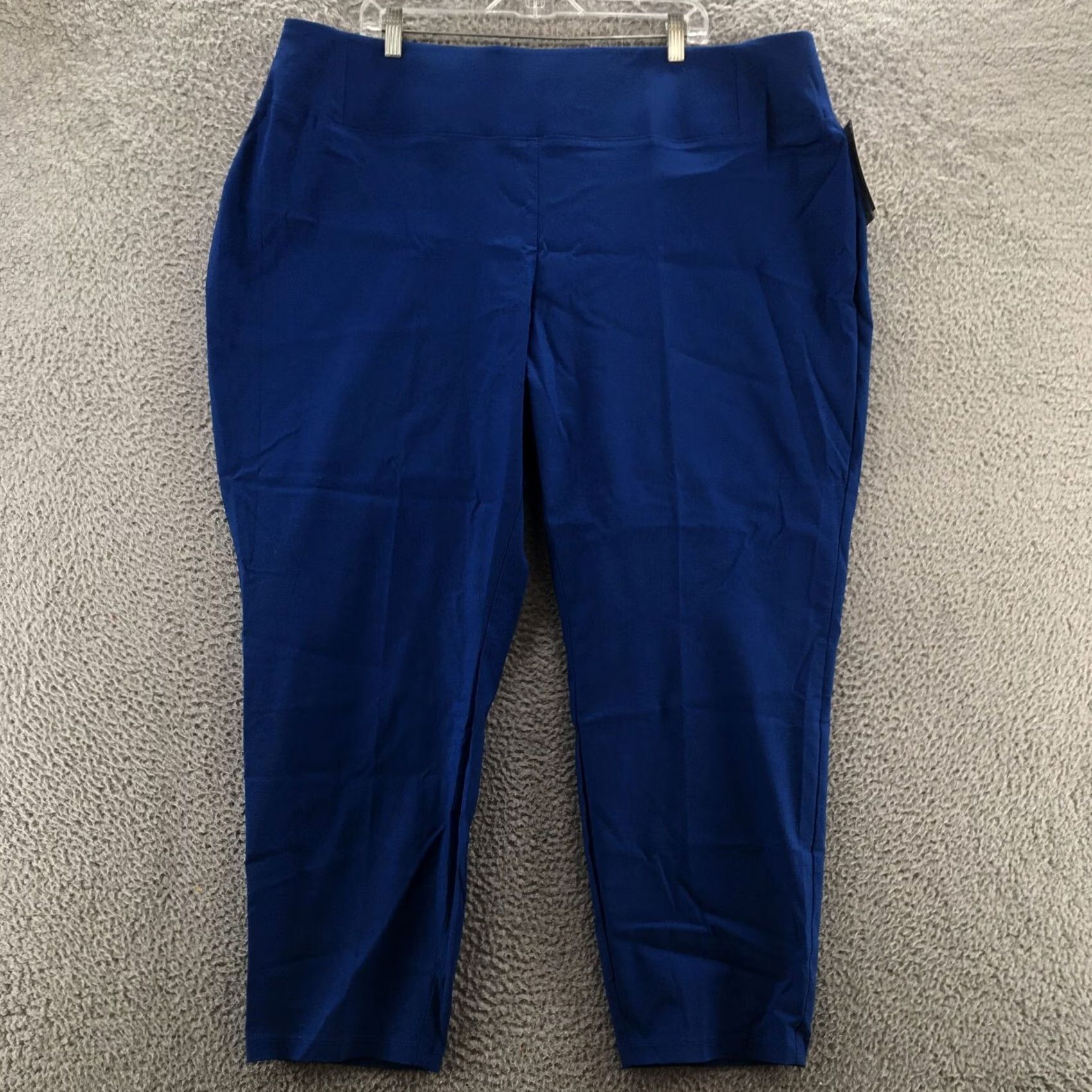 Worthington Worthington Skinny Pants Womens 26W - Blue Flat Front Pull On New - 44x28 Size 26" / US 2 / IT 38 - 2 Thumbnail