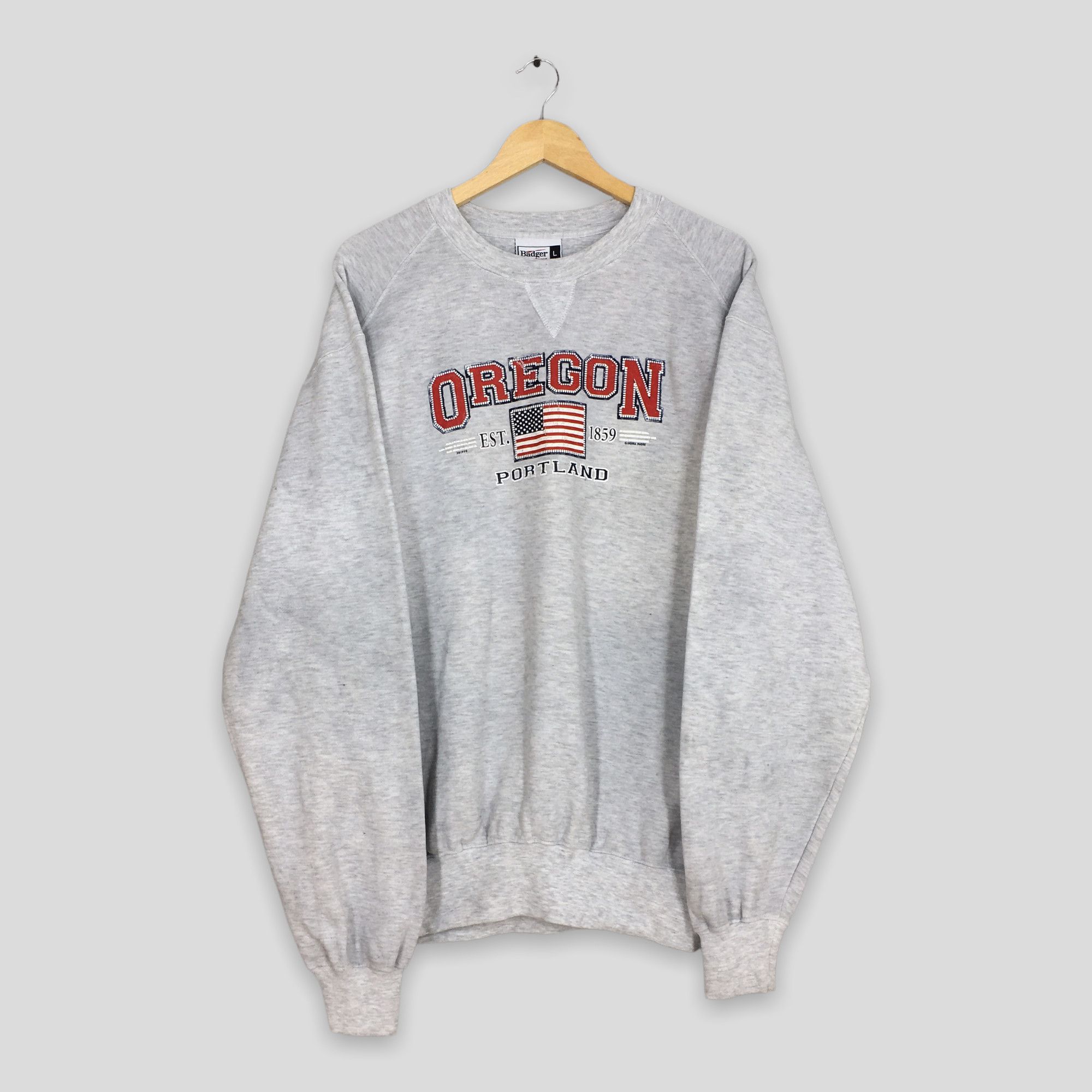 Vintage Vintage Oregon Portland United States Gray Sweatshirt Large Size US L / EU 52-54 / 3 - 1 Thumbnail