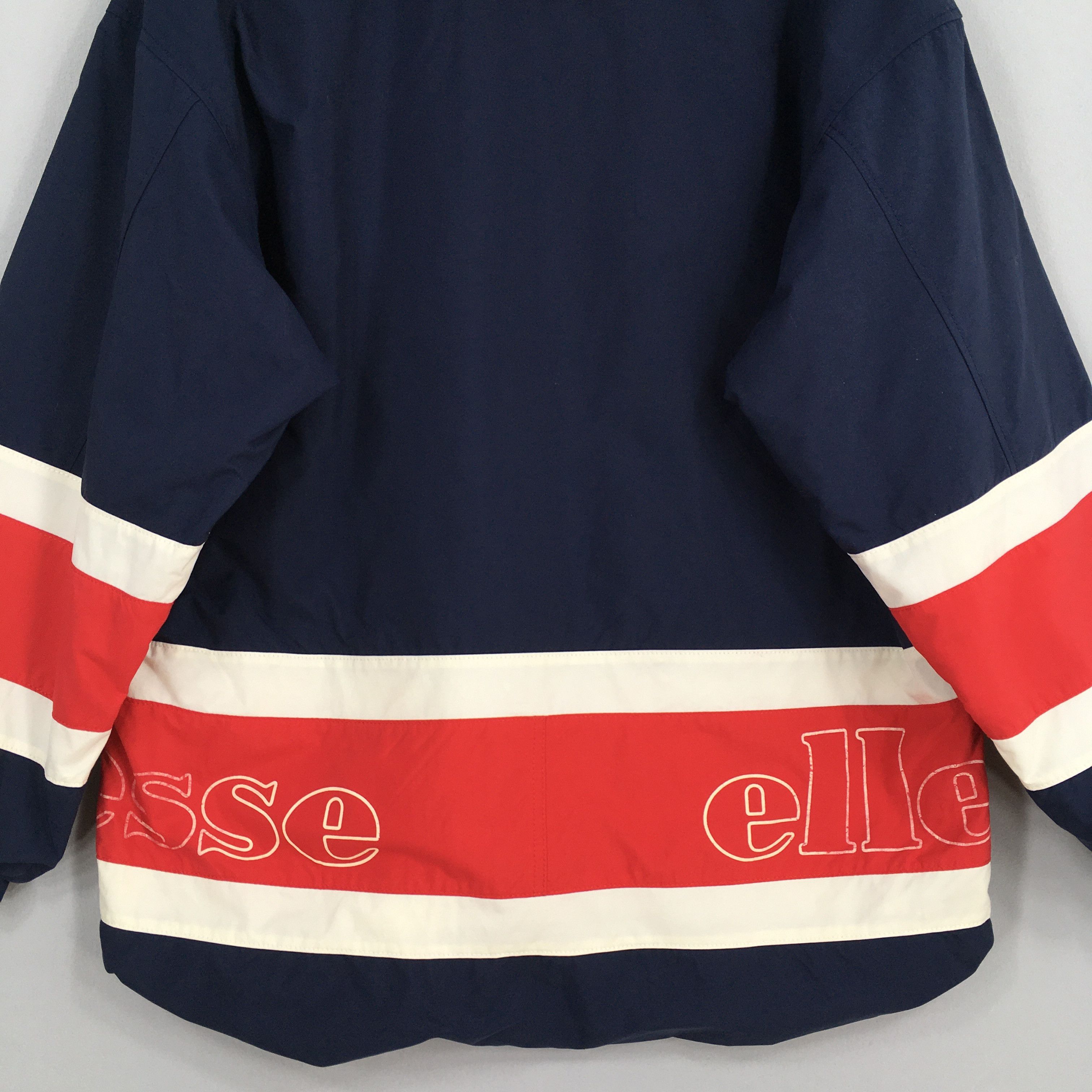 Ellesse Vintage Ellesse Blue Hoodie Bomber Zip Up Jacket Large Size US L / EU 52-54 / 3 - 9 Thumbnail