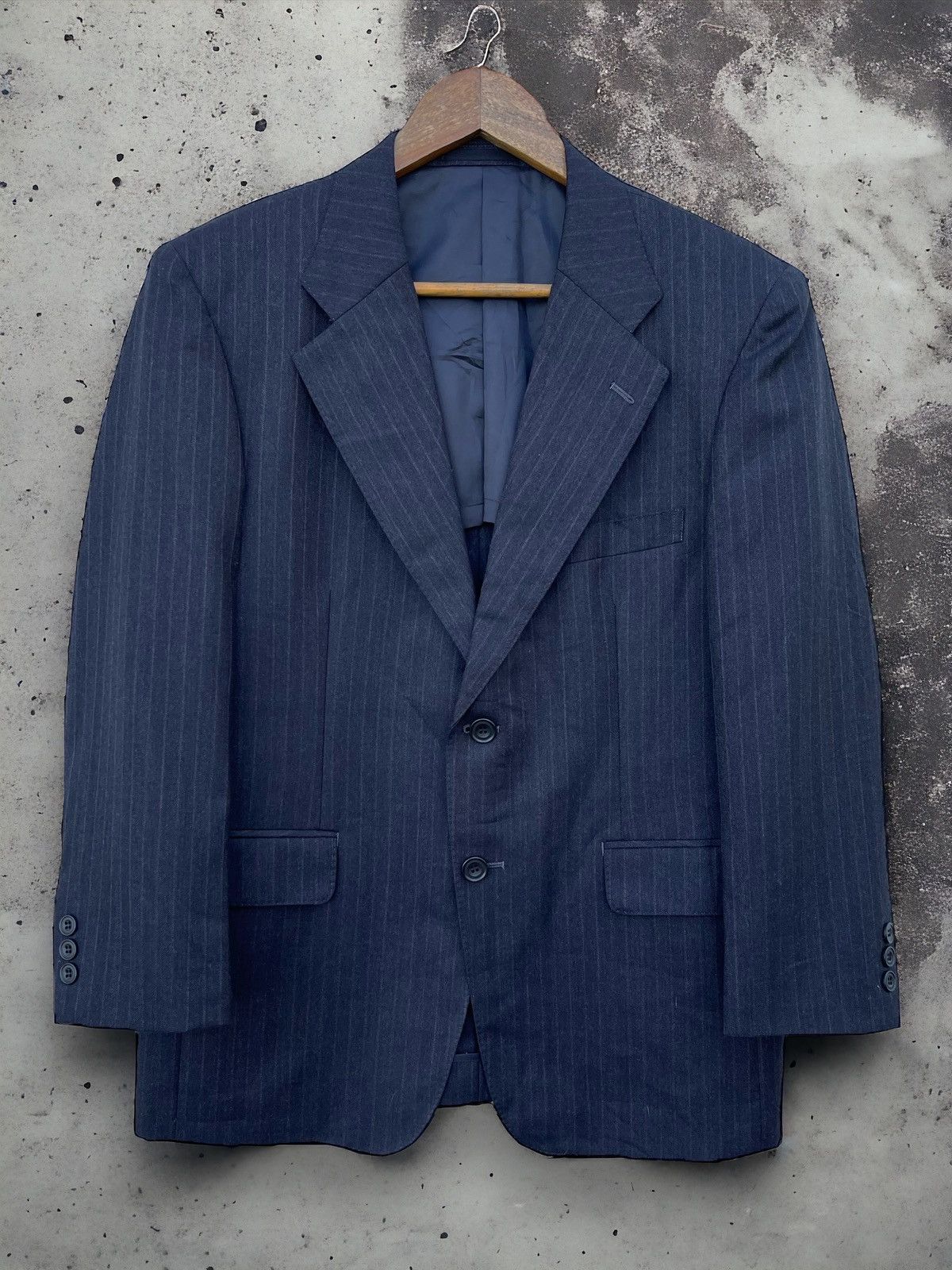 image of Lancel Paris Blazer Jacket in Dark Grey, Men's (Size Medium)