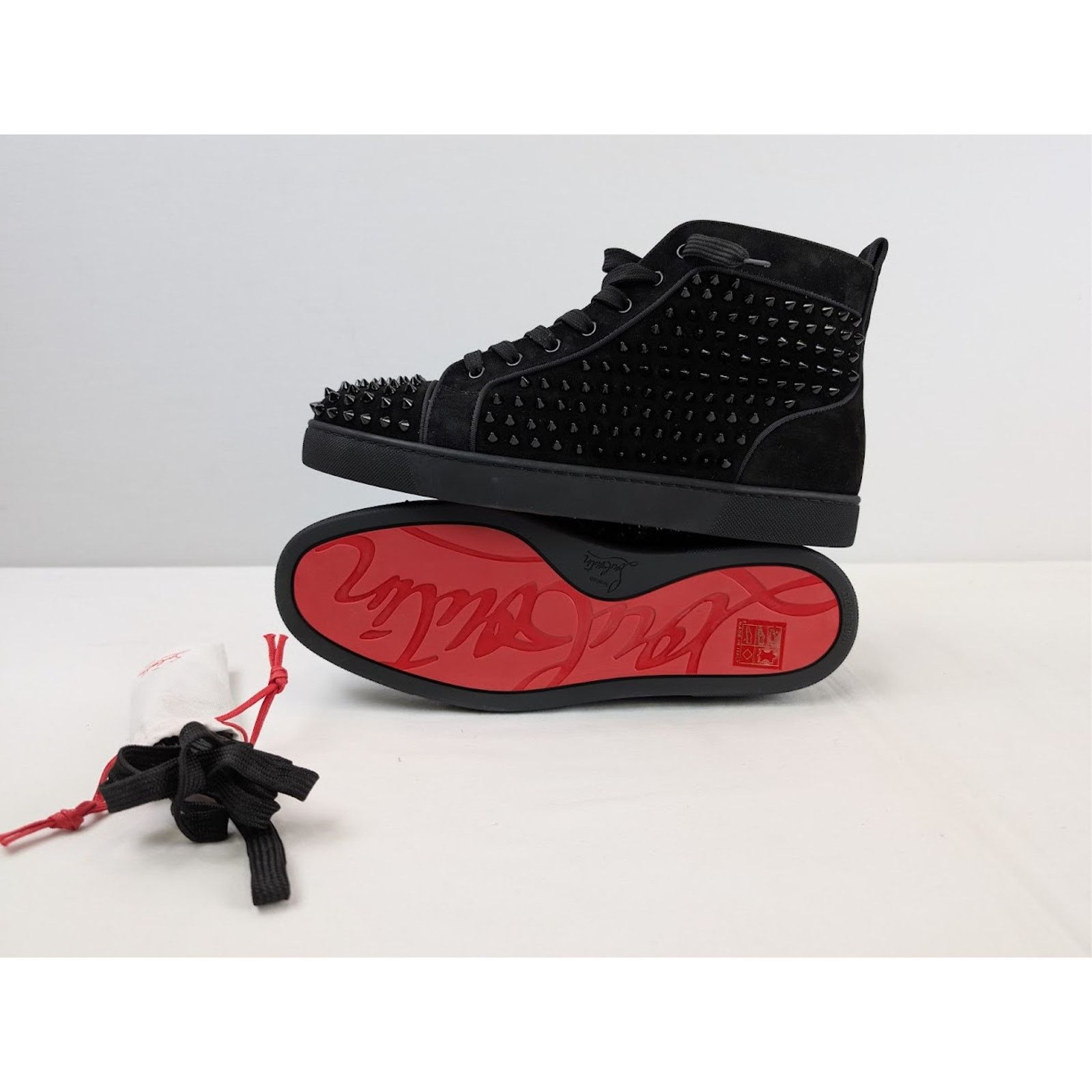 Christian Louboutin o1rshd1 Louis Orlato Flat Sneakers in Black Size US 12 / EU 45 - 12 Thumbnail