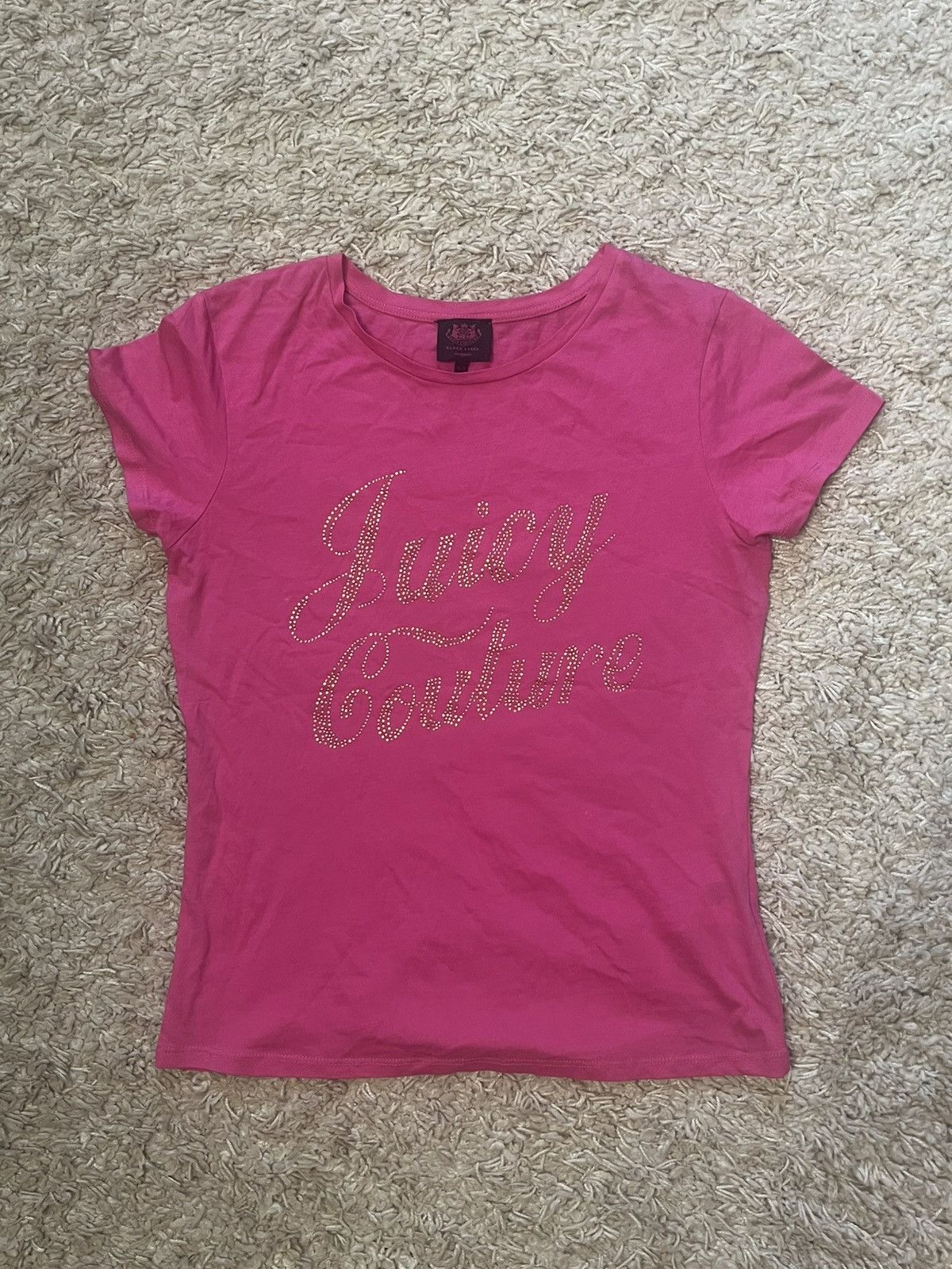 Juicy Couture Juicy Couture Black Label pink crazy Y2k t-shirt Size S / US 4 / IT 40 - 1 Thumbnail