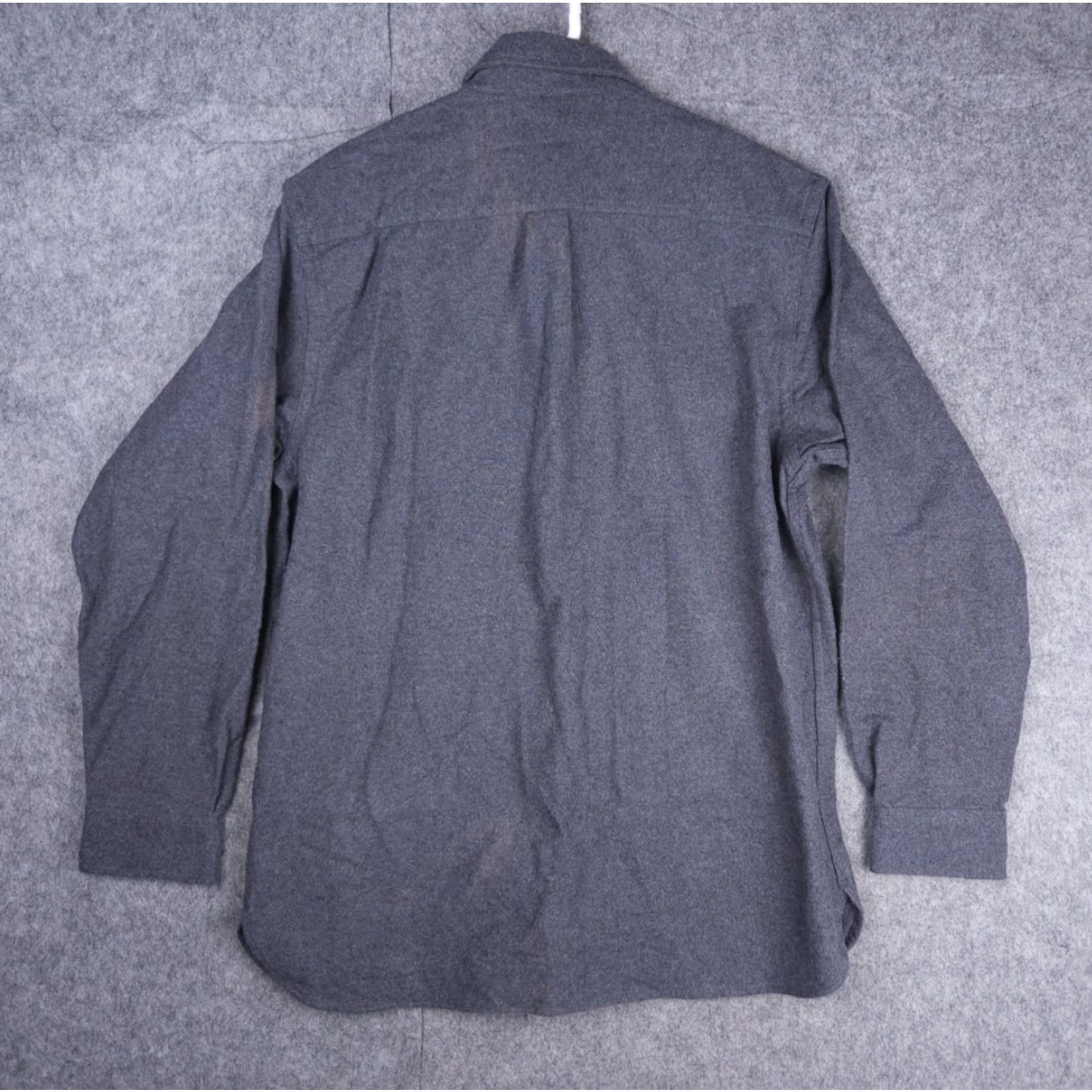 Vintage LL Bean Chamois Shirt Mens Medium Gray Outdoor Preppy Work NWT Stains Button-Up Regular Collar Spread Pockets Vintage: No Casual Mens Shirt Size US M / EU 48-50 / 2 - 2 Thumbnail