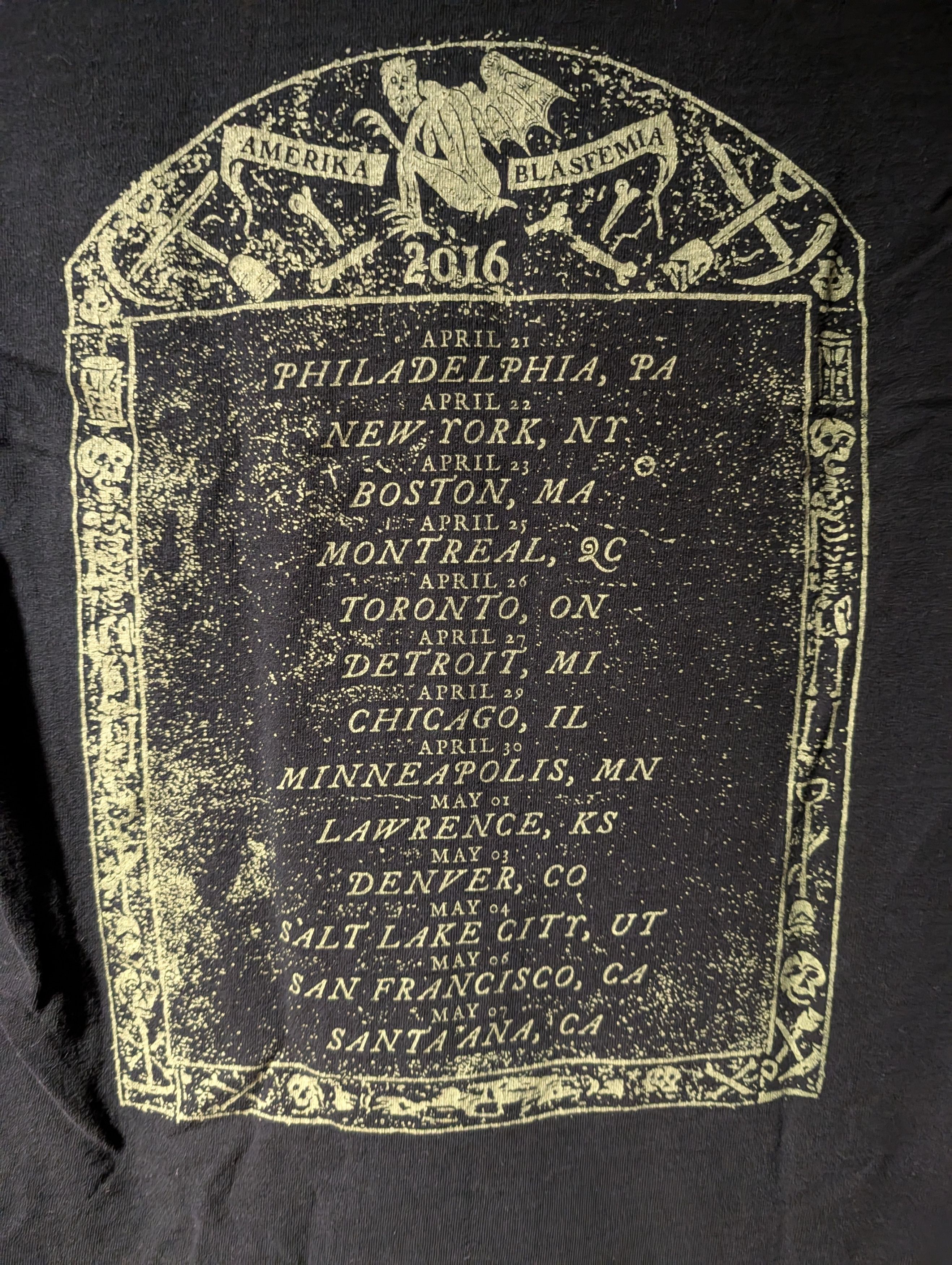 Band Tees 2016 Behemoth Illuminati Amerika Blasfemia Long Sleeve Shirt Size US S / EU 44-46 / 1 - 6 Thumbnail