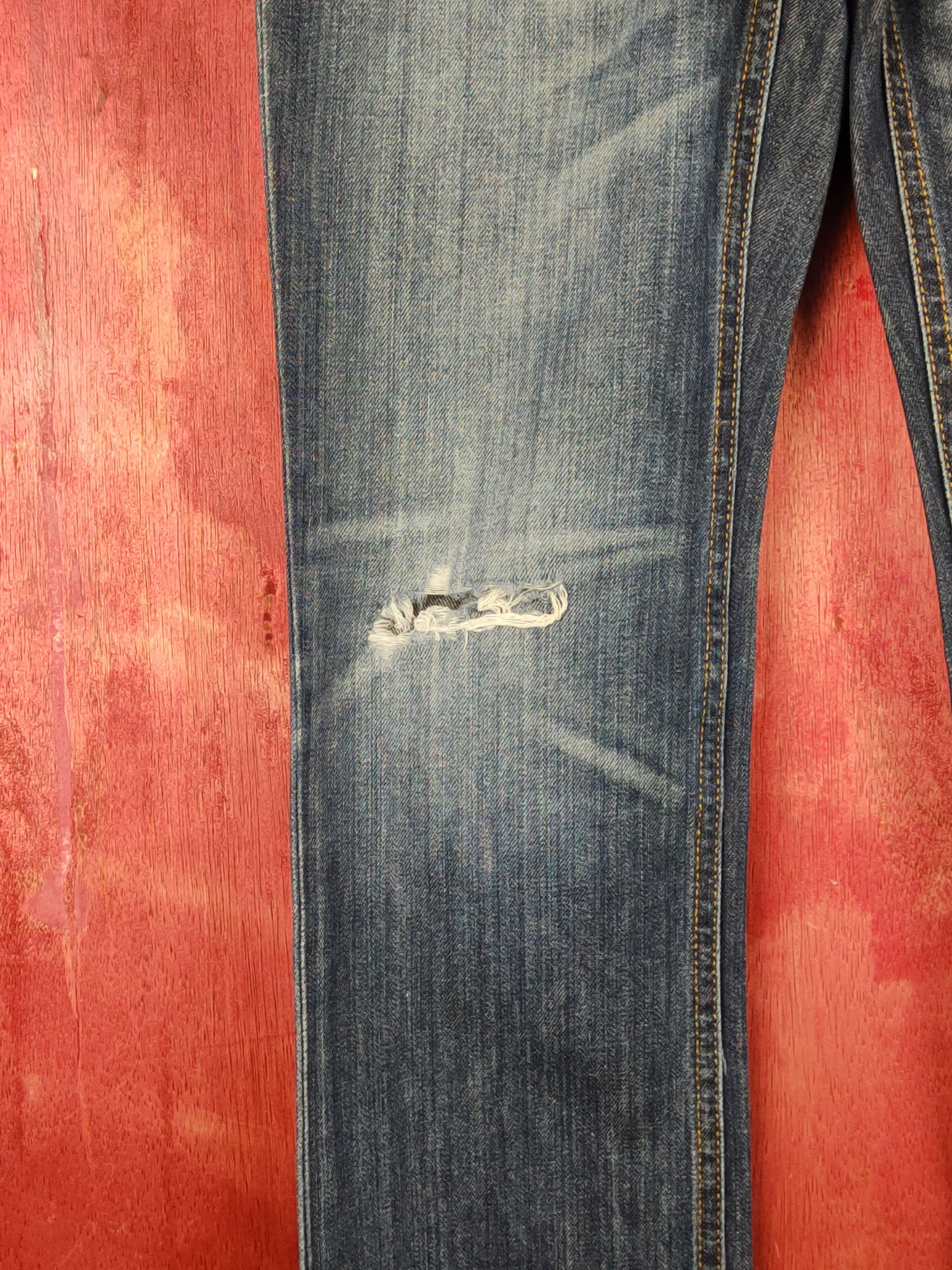 Polo Ralph Lauren Polo Ralph Lauren skater Blue Distressed ripped Denim #S1593 Size US 27 - 4 Thumbnail