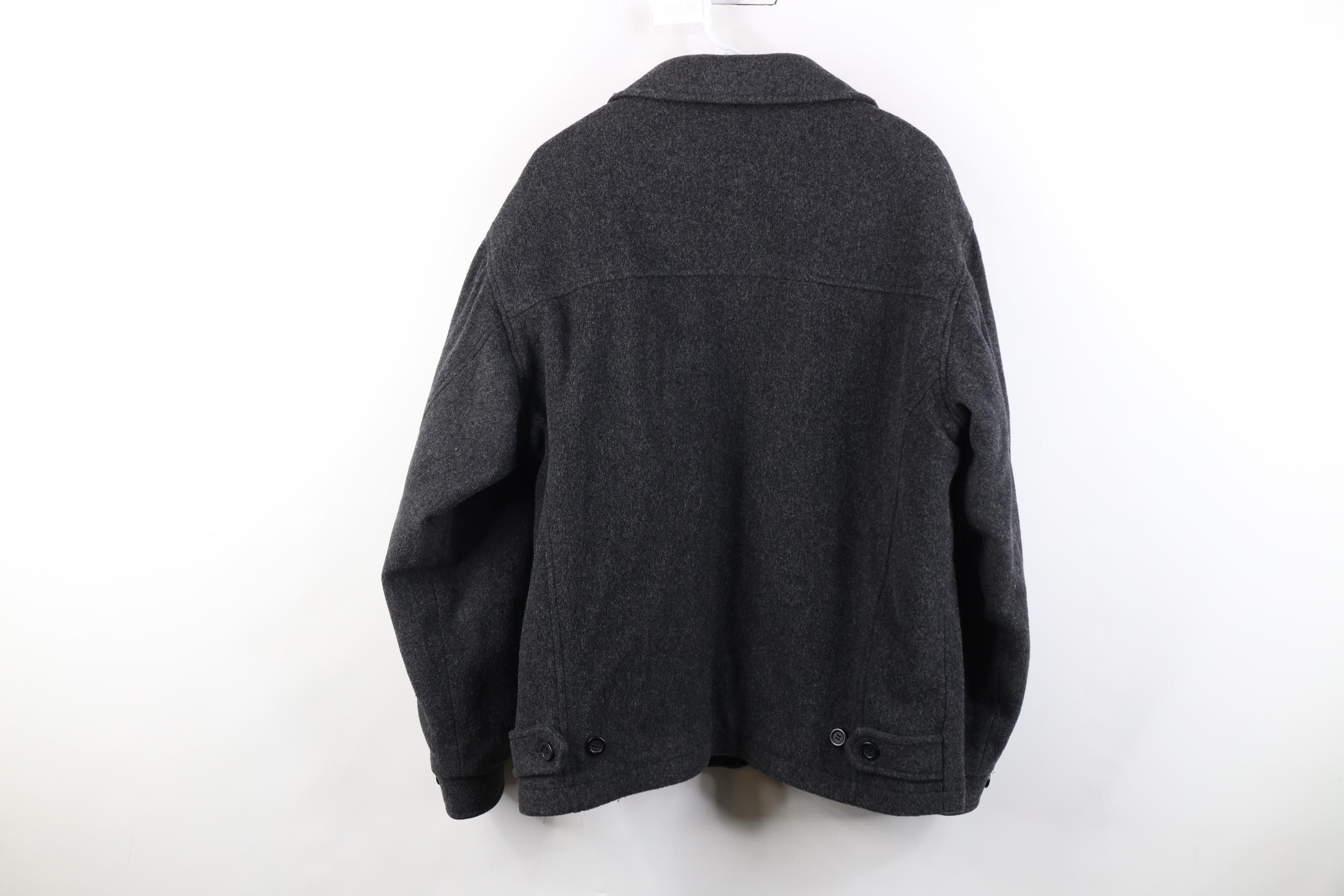 Vintage Vintage 90s Y2K Streetwear Full Zip Bomber Jacket Dark Gray Size US M / EU 48-50 / 2 - 12 Thumbnail