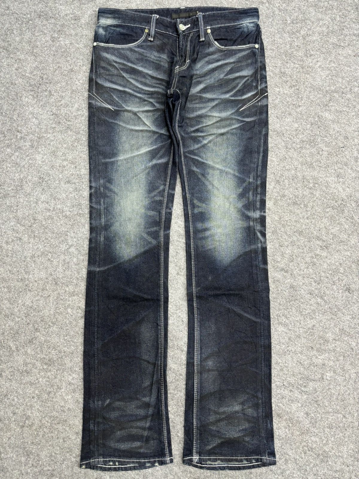 Seditionaries 💥Crazy Fades💥Archival Artisanal FUGA Skinny Fit Denim F570 Size US 31 - 24 Thumbnail