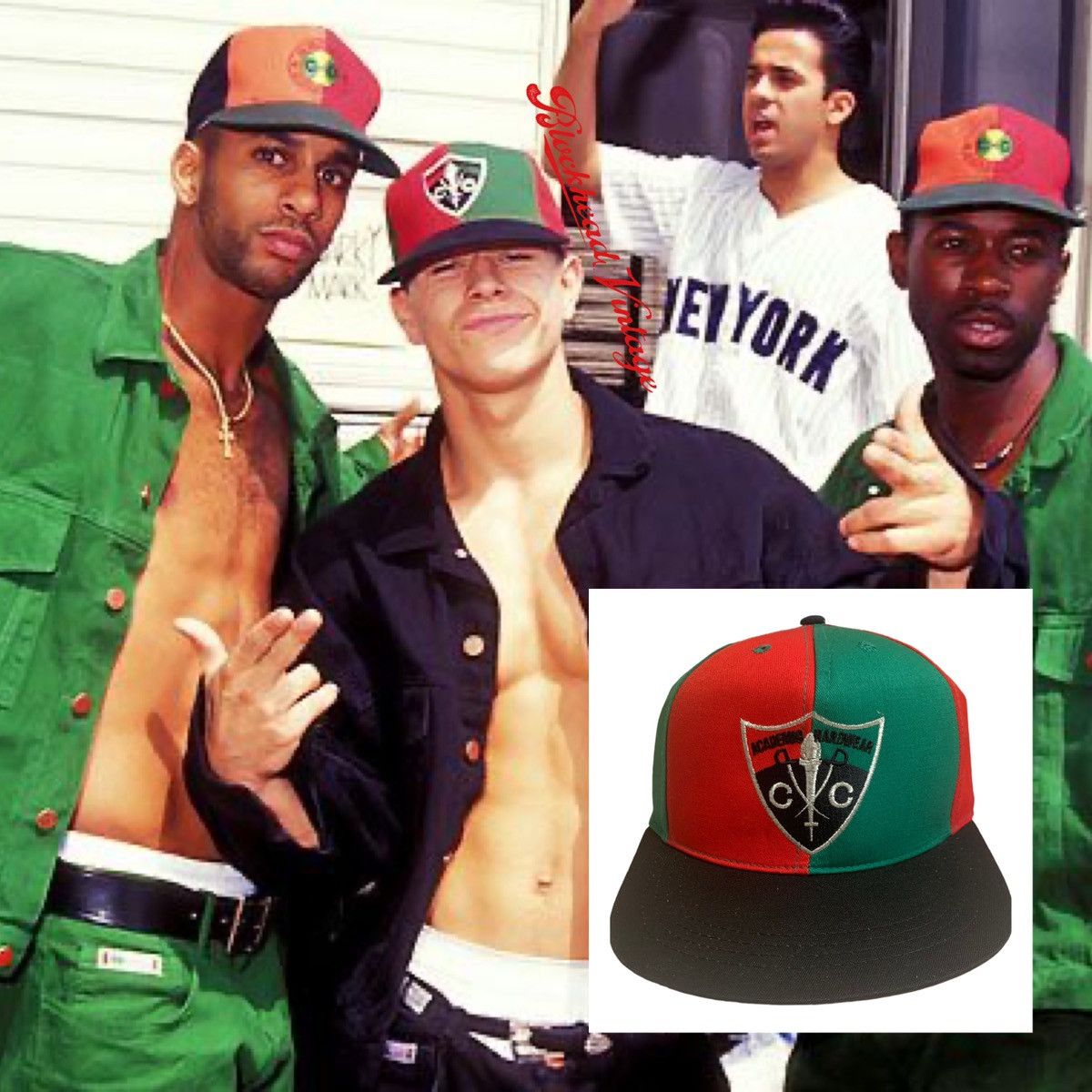 Cross Colours × Vintage Cross Colours Snapback Hat Vintage Mark Wahlberg Size ONE SIZE - 1 Thumbnail