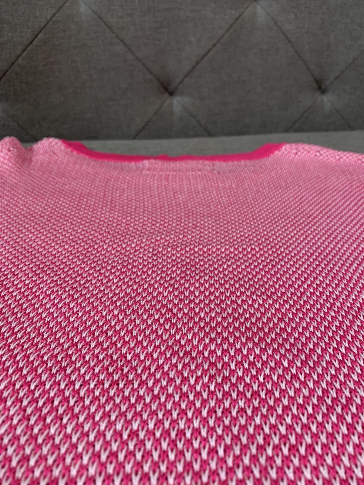Designer Julian Red Avantgarde Pink Knit Light Sweater Size US L / EU 52-54 / 3 - 6 Thumbnail