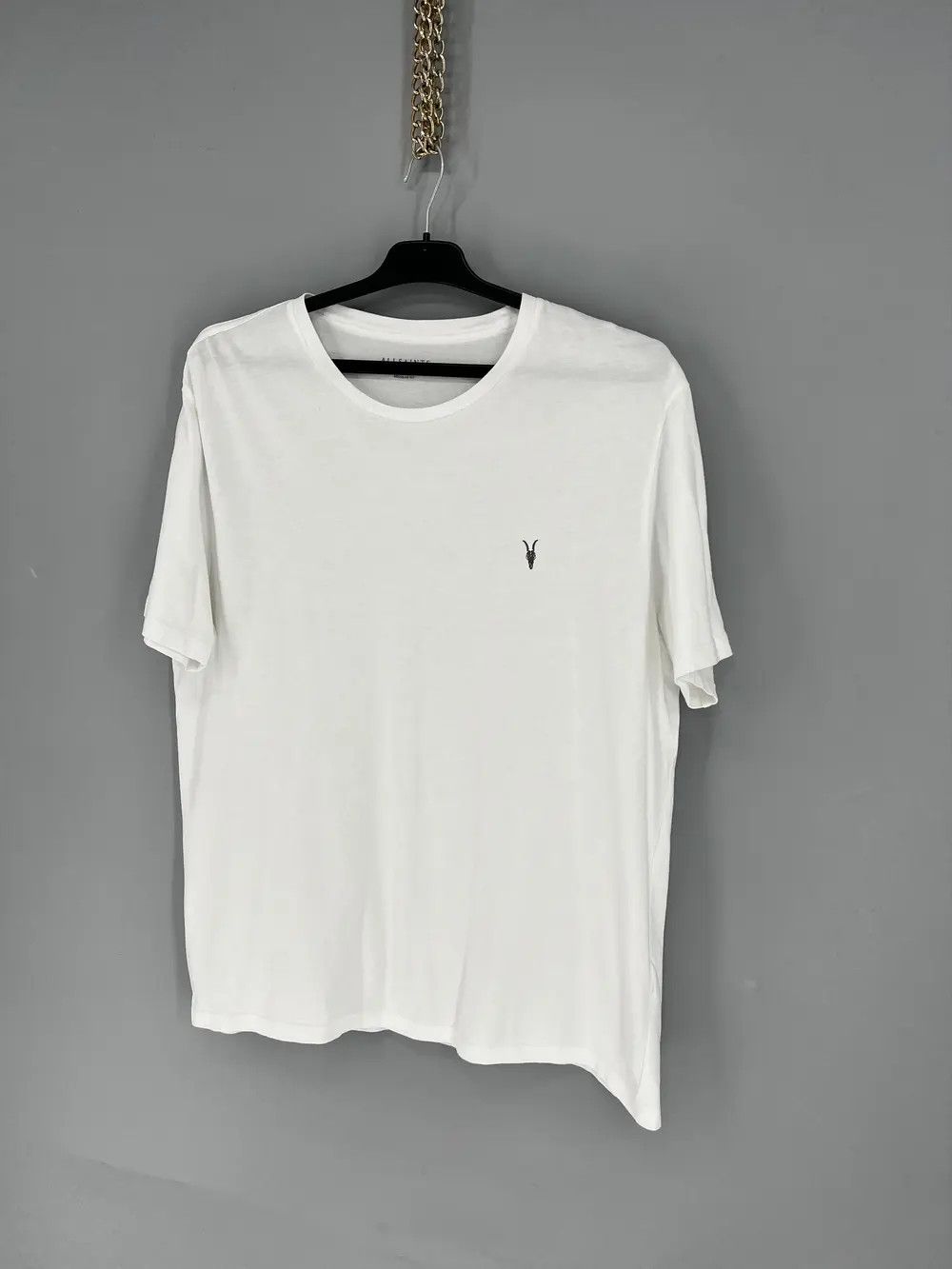 Allsaints Vintage Basic Allsaints Mini Logo Basic Tee Old Money Size US XXL / EU 58 / 5 - 3 Thumbnail