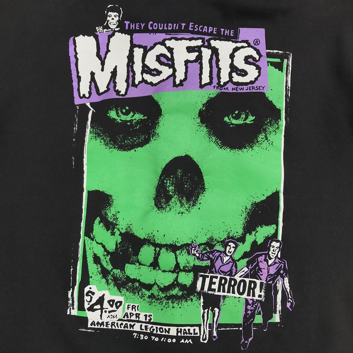 Misfits Vintage Misfits Terror Punk Rock Band Zip Up Hoodie Band Size US XXL / EU 58 / 5 - 6 Thumbnail