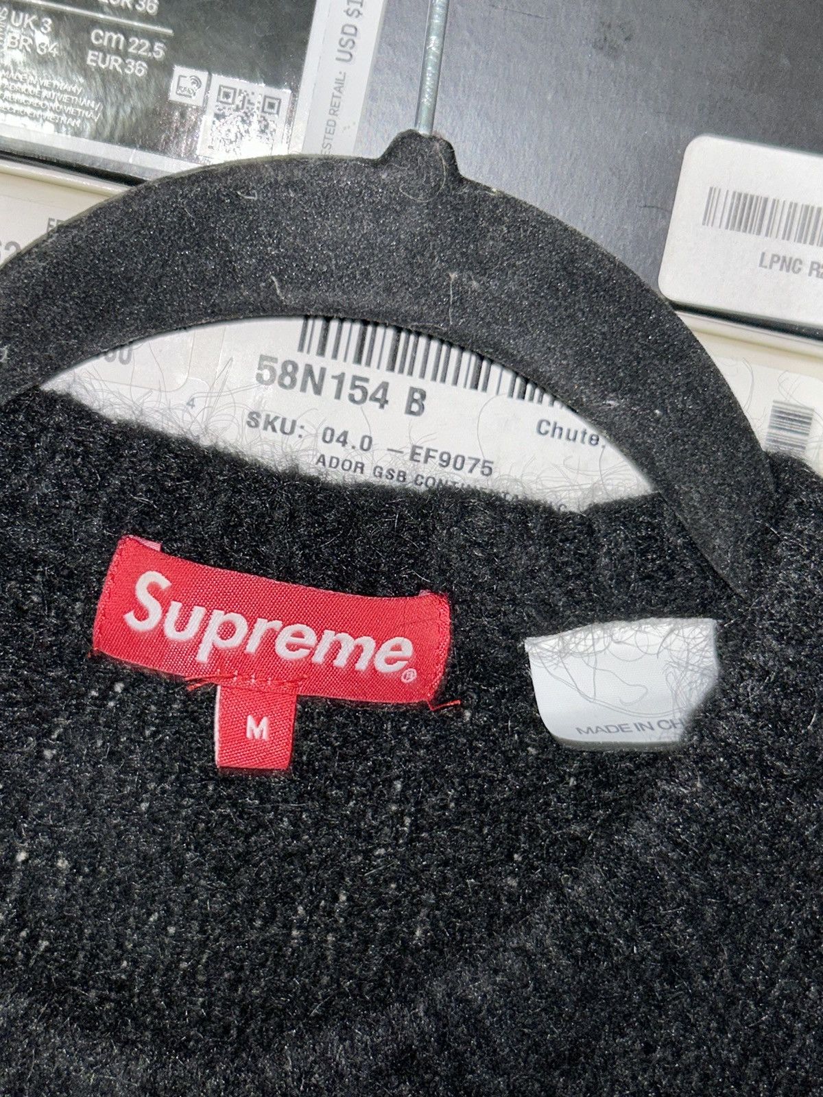 Supreme Supreme Brushed Mohair Sweater FW22 size Medium VNDS Size US M / EU 48-50 / 2 - 4 Thumbnail