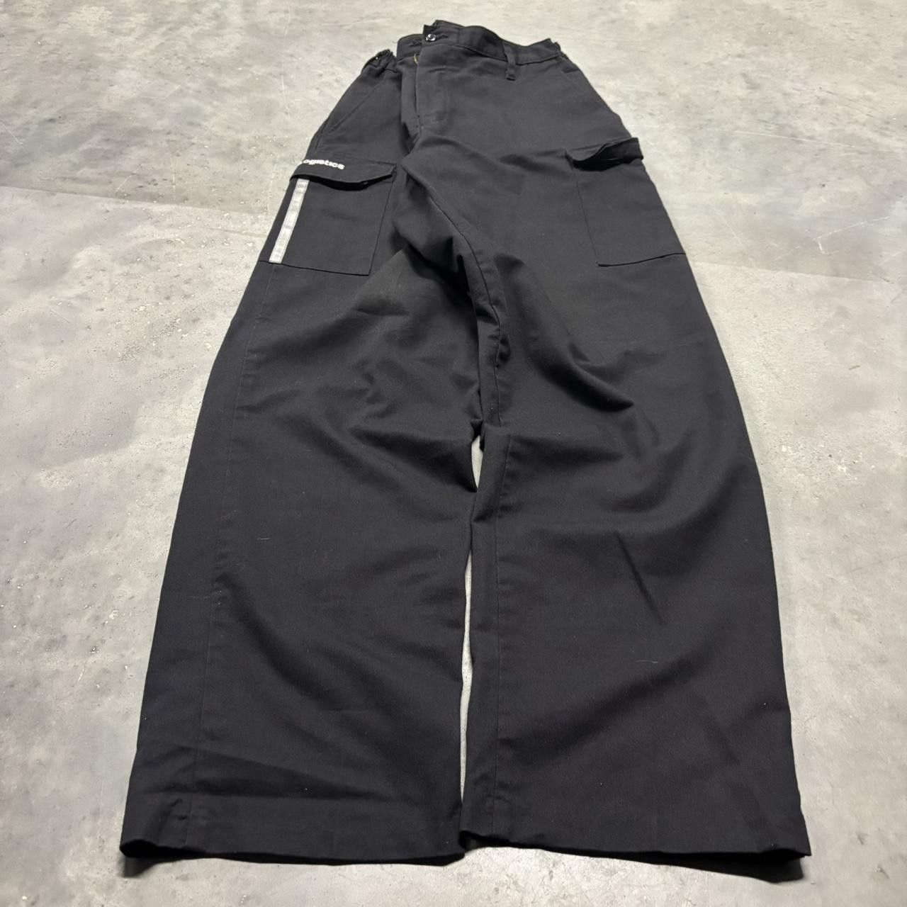 Japanese Brand × Vintage Crazy Vintage Y2K/2000s Black Streetwear Workwear Essential Cargo Pants! Size US 32 / EU 48 - 3 Thumbnail
