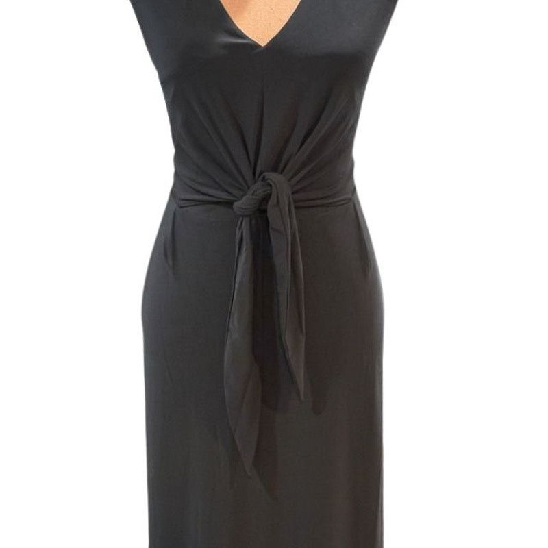 Vince Camuto Vince Camuto V-Neck Sleeveless Tie-Front Midi Dress Size XL / US 12-14 / IT 48-50 - 3 Thumbnail