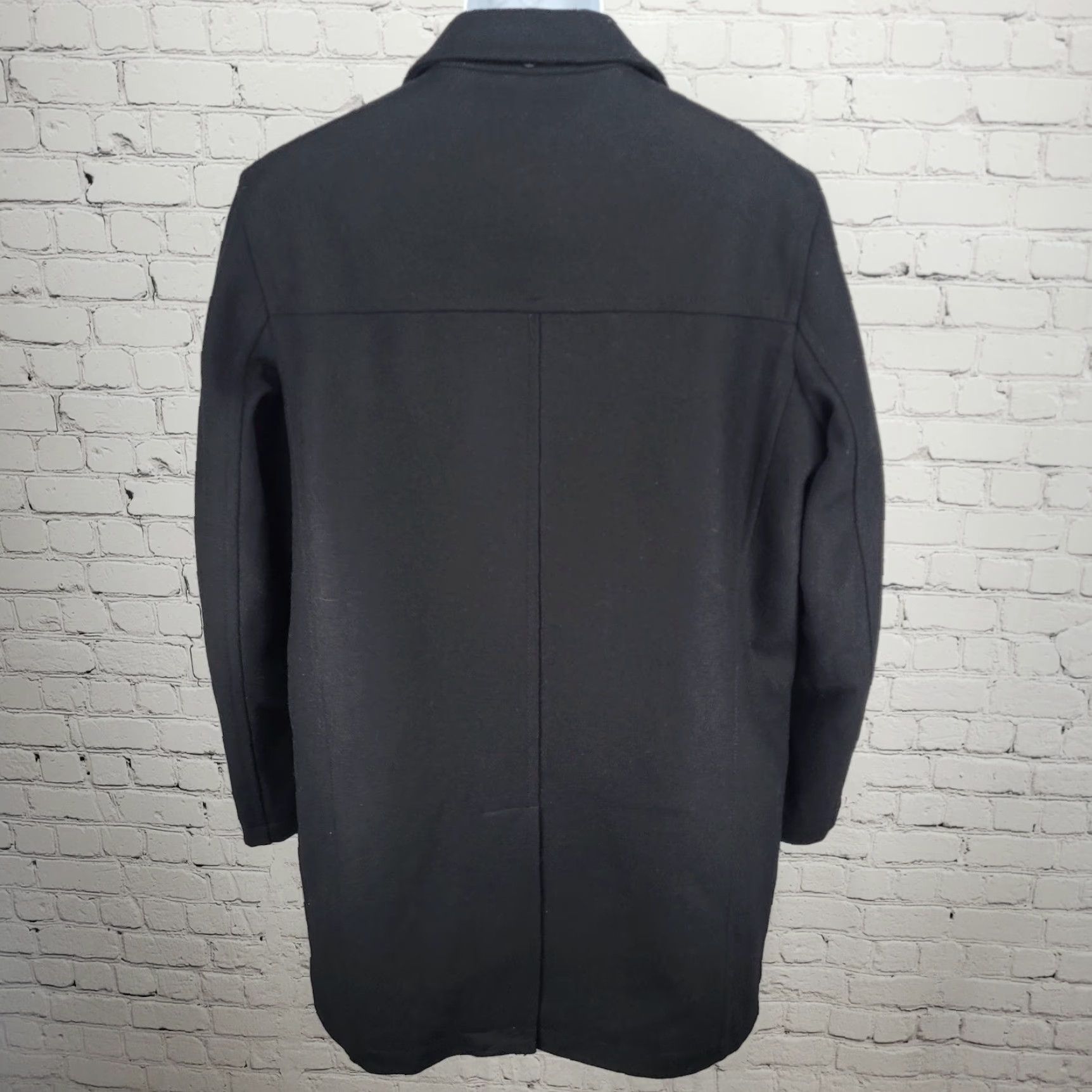Dockers DOCKERS Black Wool Blend Buttoned Insulated Quilted Liner Over Coat Medium M Men's Coat Size US M / EU 48-50 / 2 - 2 Thumbnail