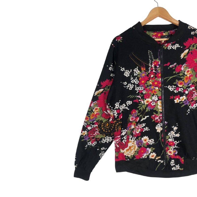 Japanese Brand × Vintage Vintage Mymstorm Floral Zipper Jacket Size M / US 6-8 / IT 42-44 - 3 Thumbnail