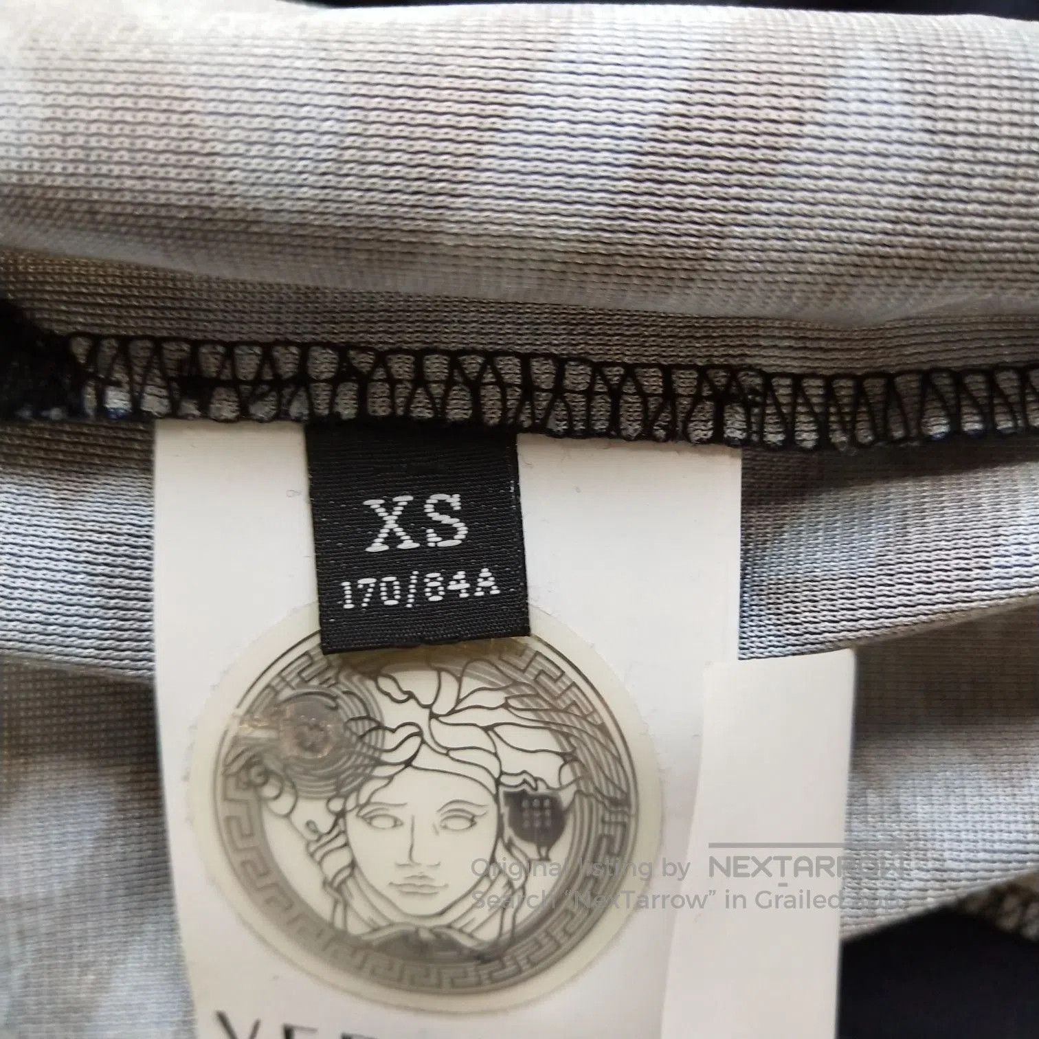 Versace Versace Men's XS Cotton Letter Print Crewneck T-Shirt. Size US S / EU 44-46 / 1 - 7 Thumbnail
