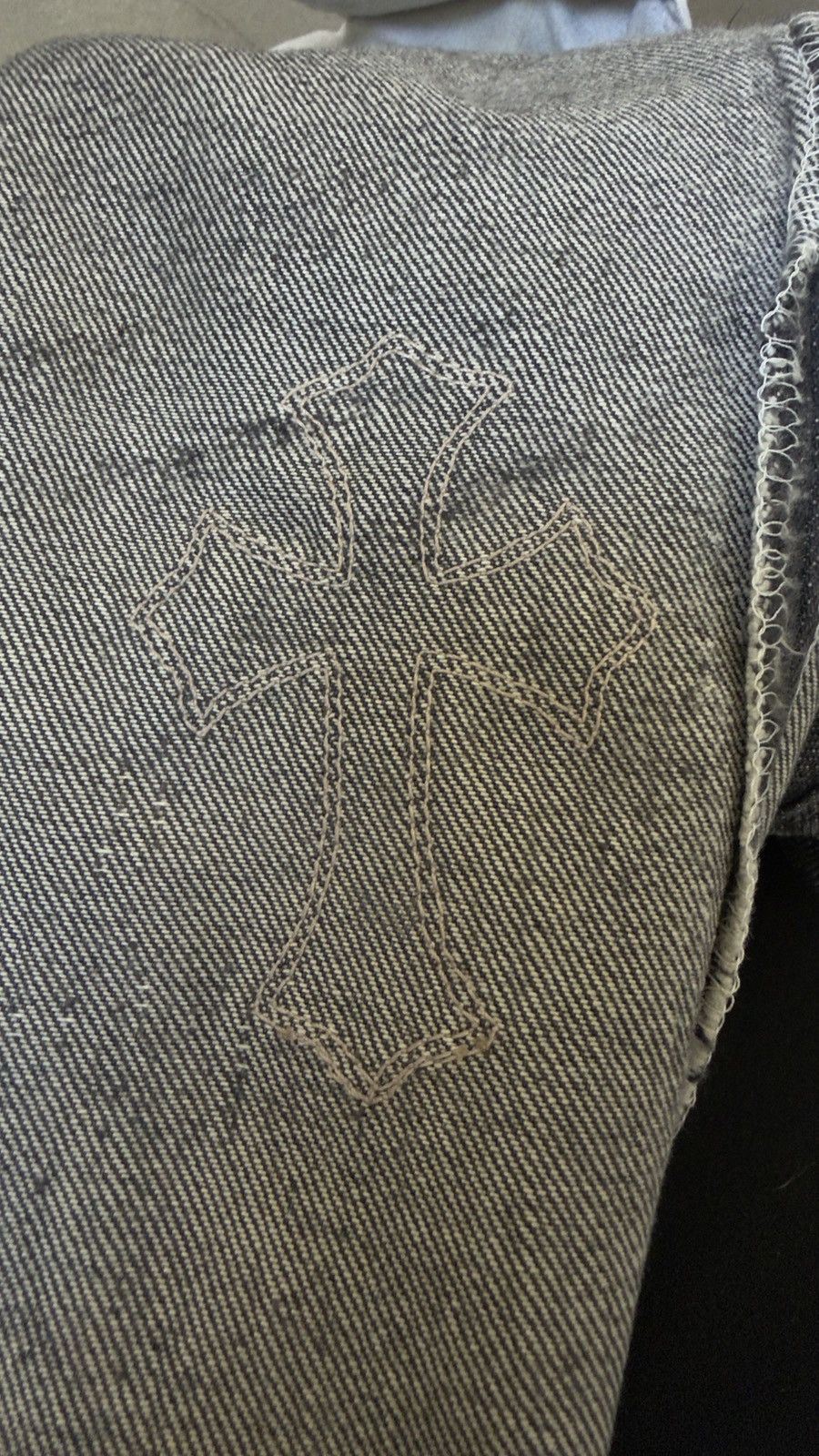 Chrome Hearts RARE!!! CHROME HEARTS LEVI'S BLACK DENIM "GOLD CROSSES" Size US 33 - 4 Thumbnail