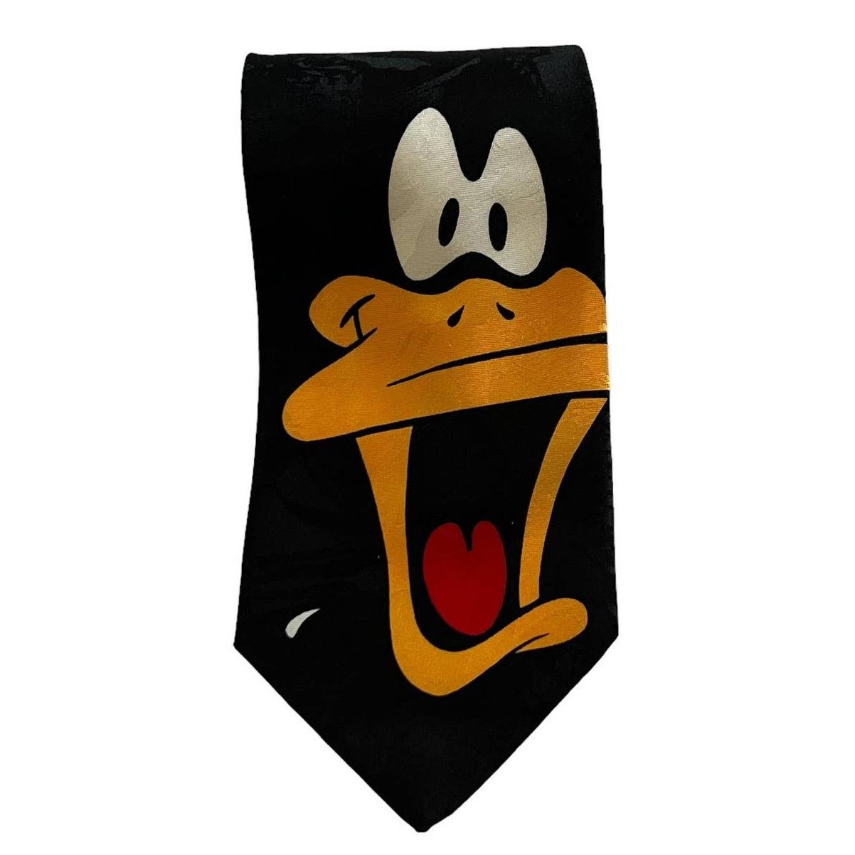 Warner Bros Looney Tunes Mania Vintage Black Daffy Duck Sweat Eyes Tie Size ONE SIZE - 2 Thumbnail
