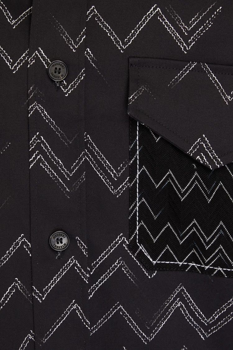 Missoni o1y0225 Patterned Shirt in Black/White Size US M / EU 48-50 / 2 - 4 Thumbnail