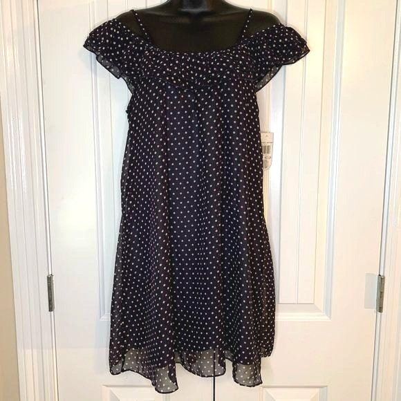 Other City Trends Polka Dot Off Shoulder Dress Medium Size M / US 6-8 / IT 42-44 - 1 Thumbnail
