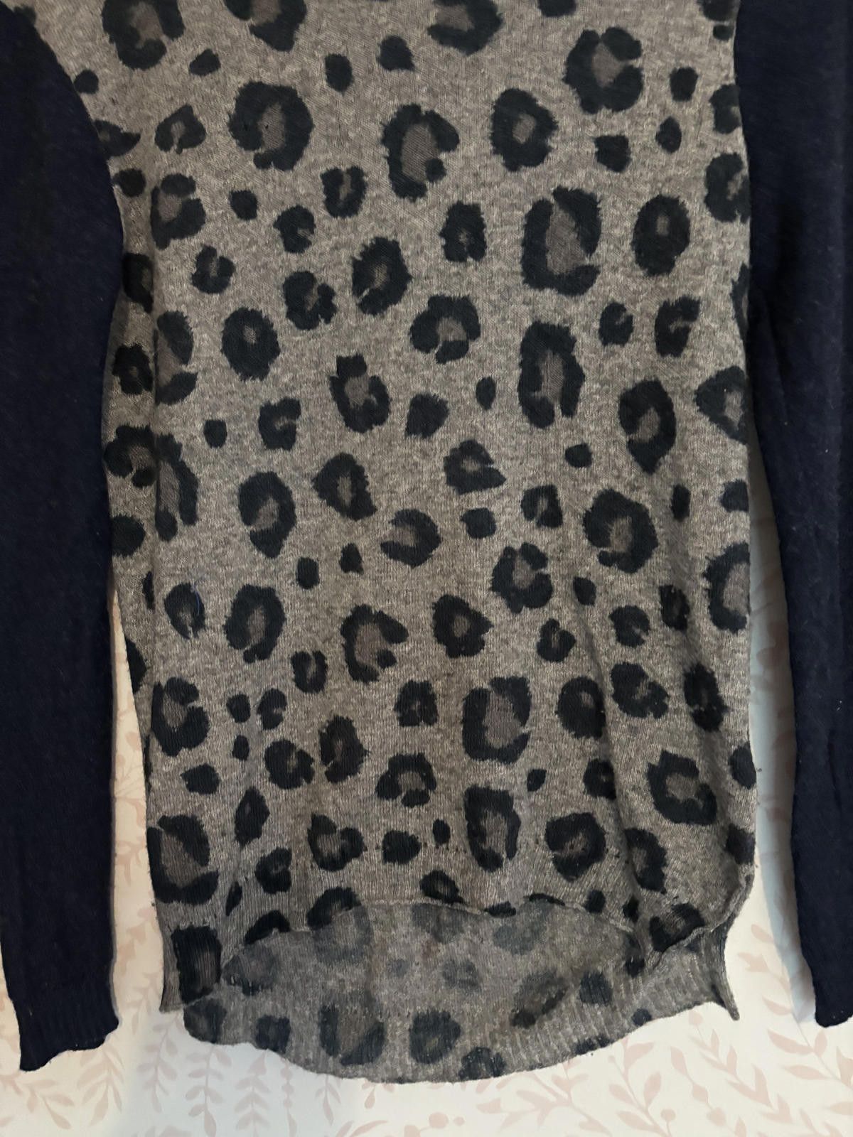 Designer Gossip Girl Rebecca Taylor leopard print sweater S Cashmere Size S / US 4 / IT 40 - 3 Thumbnail