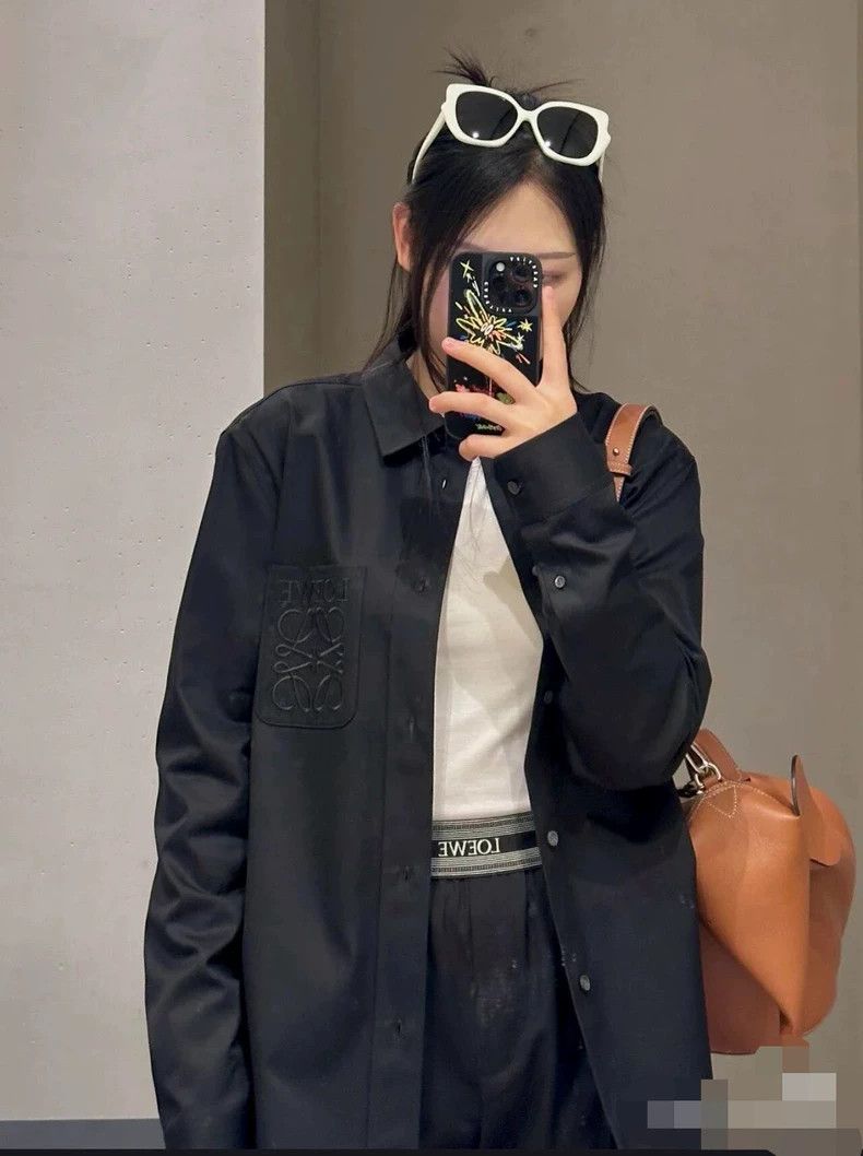 Loewe loewe Embroidered loge shirt jacket 2503-Nextarrow Size US XXS / EU 40 - 5 Thumbnail