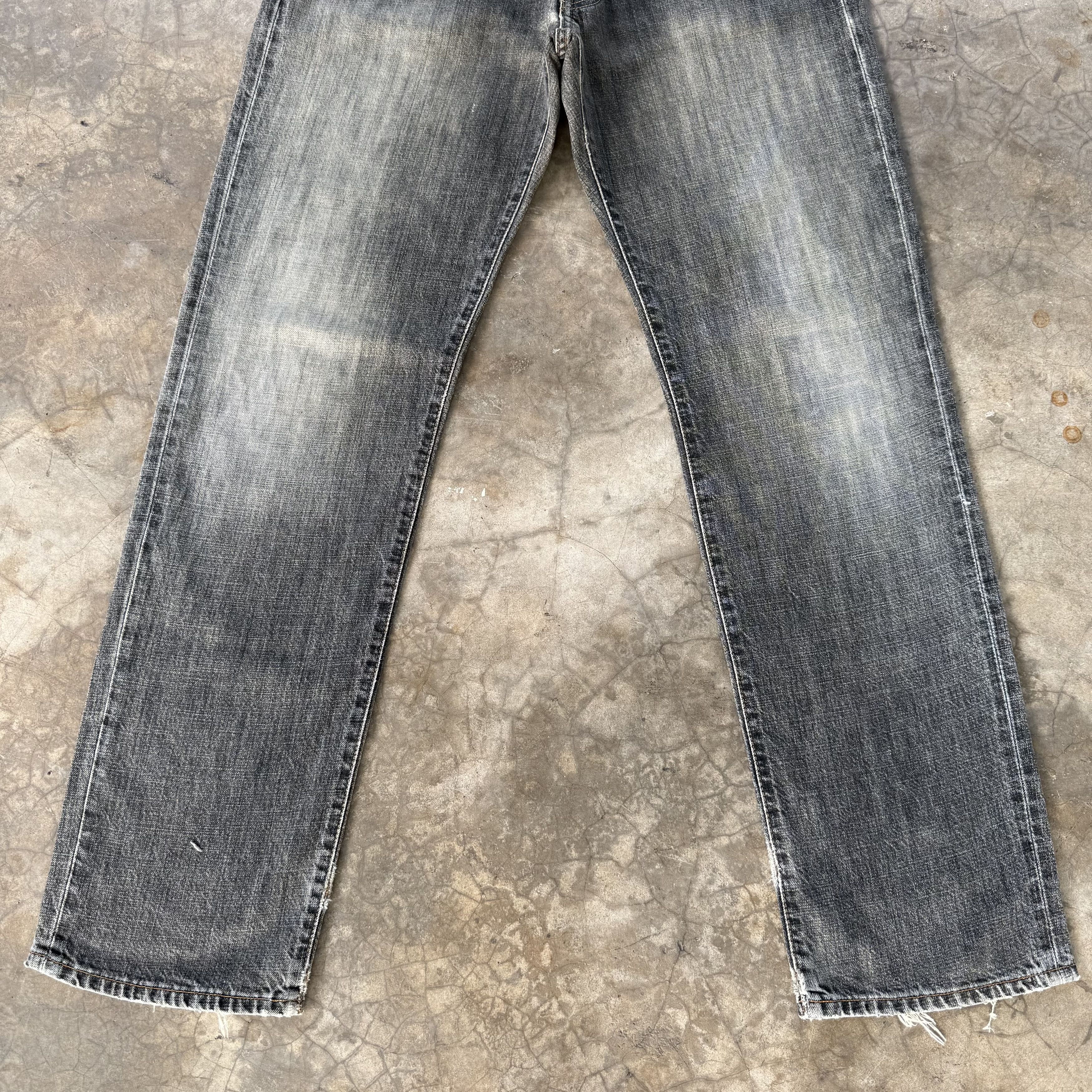 Wrangler W34x32 Vintage Japanese Faded Rusty Black Denim Jean Pants Size US 34 / EU 50 - 3 Thumbnail