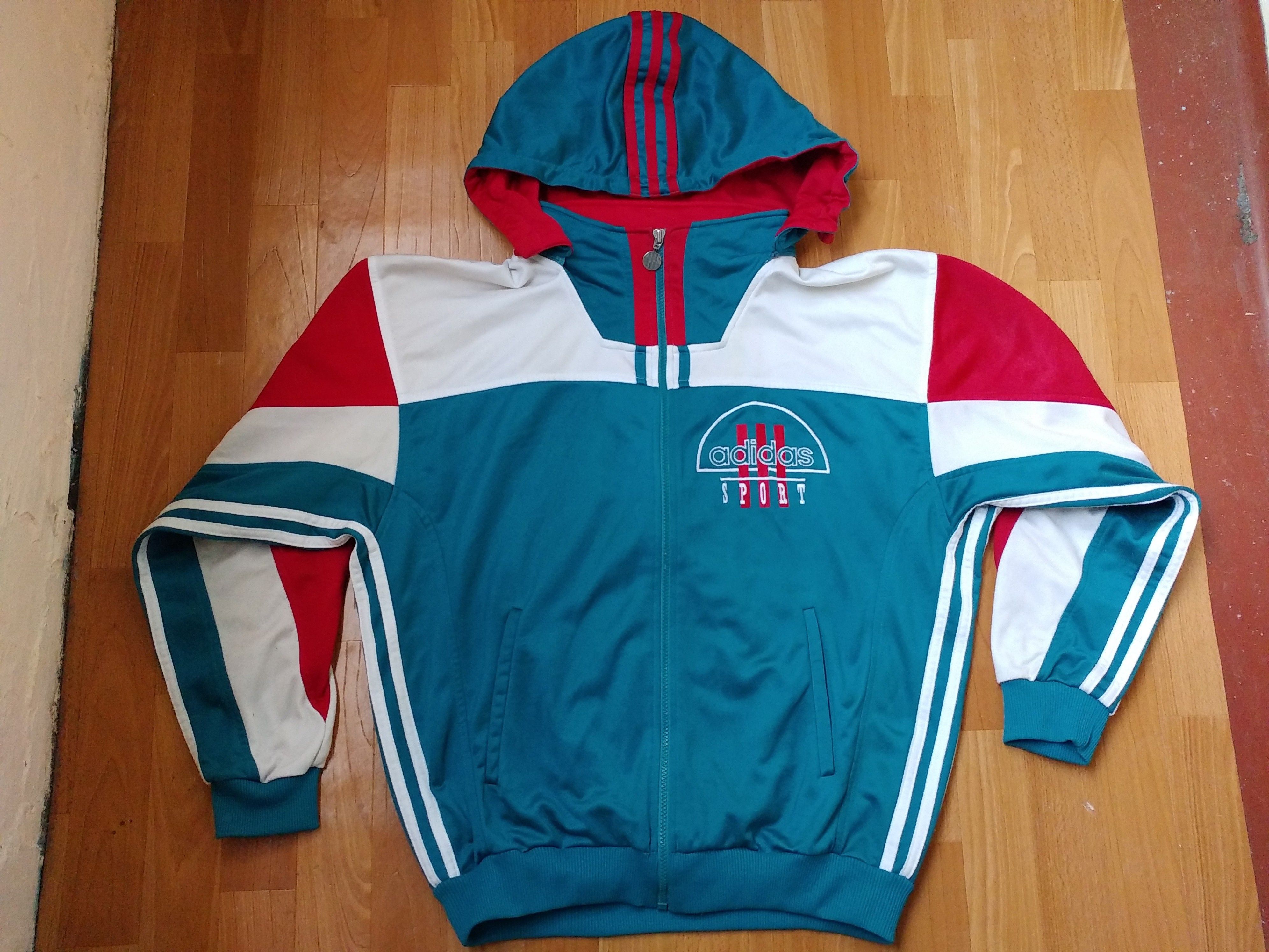 Adidas × Vintage ADIDAS jacket, green vintage hip hop 90s hip-hop size M Size US M / EU 48-50 / 2 - 11 Thumbnail