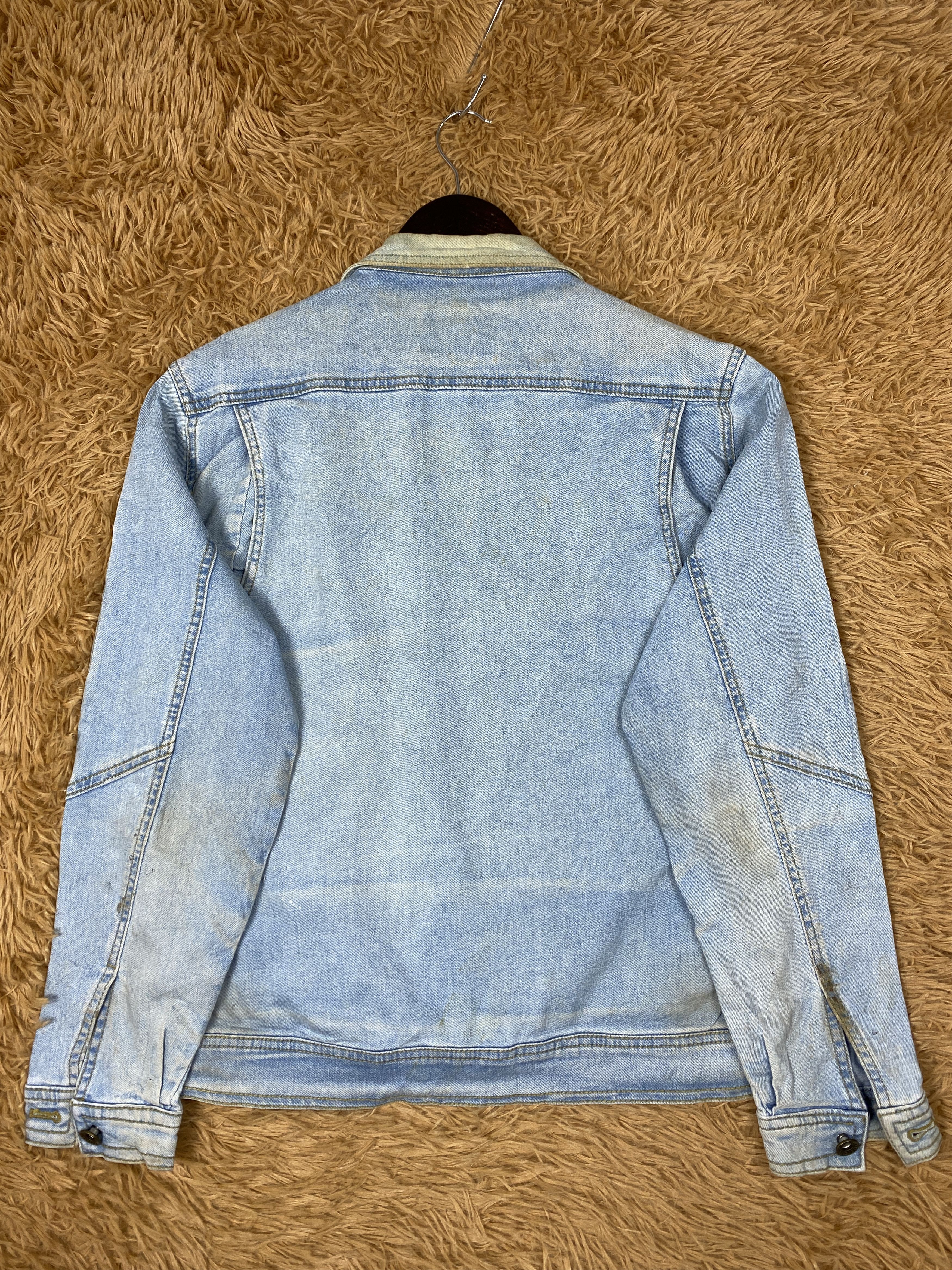 Japanese Brand Vintage Gear Trek Zip Up Light Blue Denim Jacket PJ2594 Size US M / EU 48-50 / 2 - 10 Thumbnail