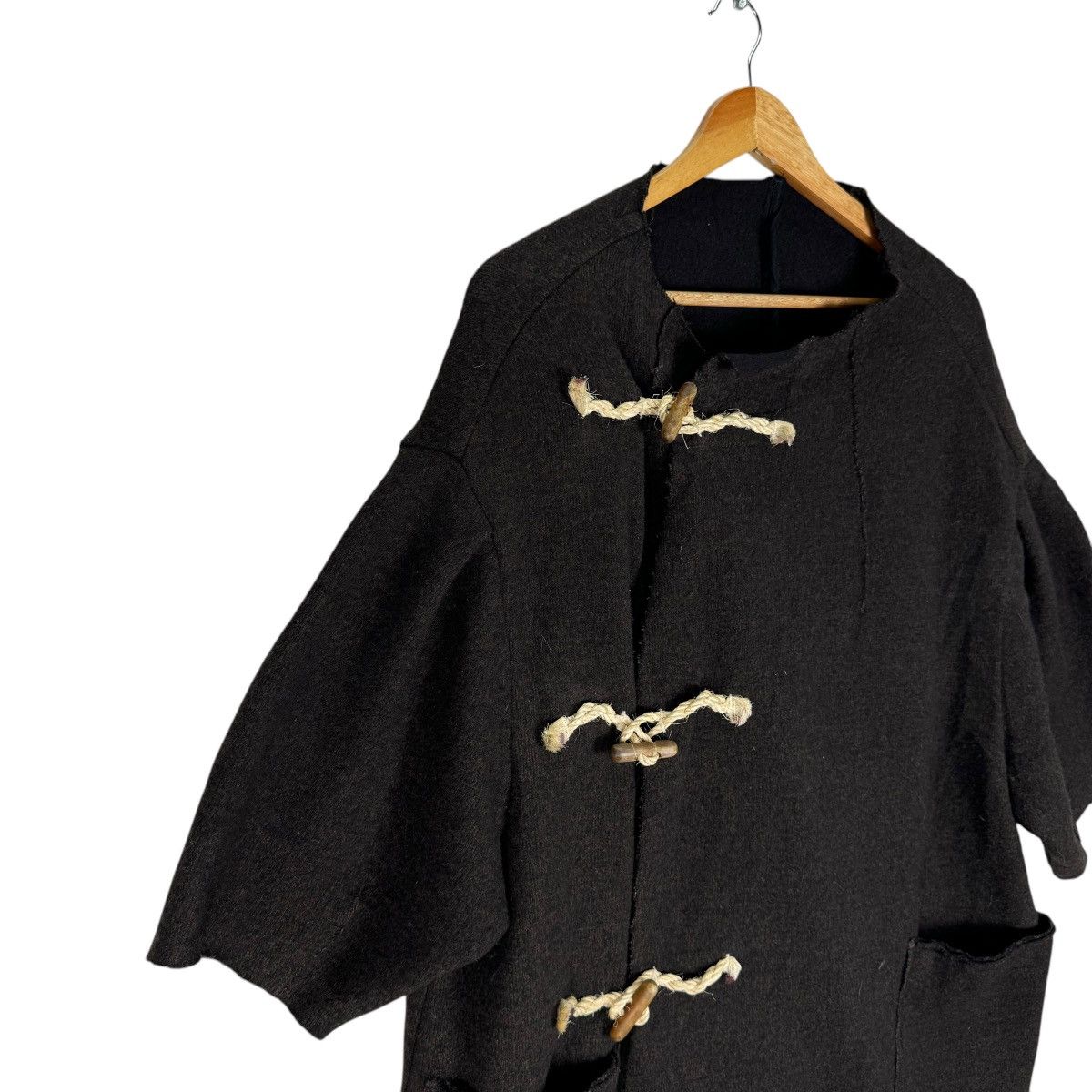 Kapital 🔥KAPITAL DUFFLE COAT WOOL SHORT SLEEVE JACKET Size XS / US 0-2 / IT 36-38 - 5 Thumbnail