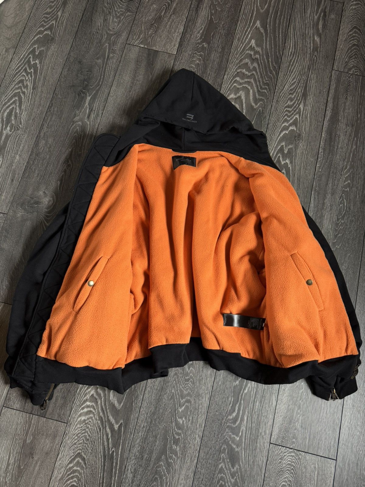Balenciaga balenciaga fleece lined distressed bomber jacket Size US M / EU 48-50 / 2 - 3 Thumbnail