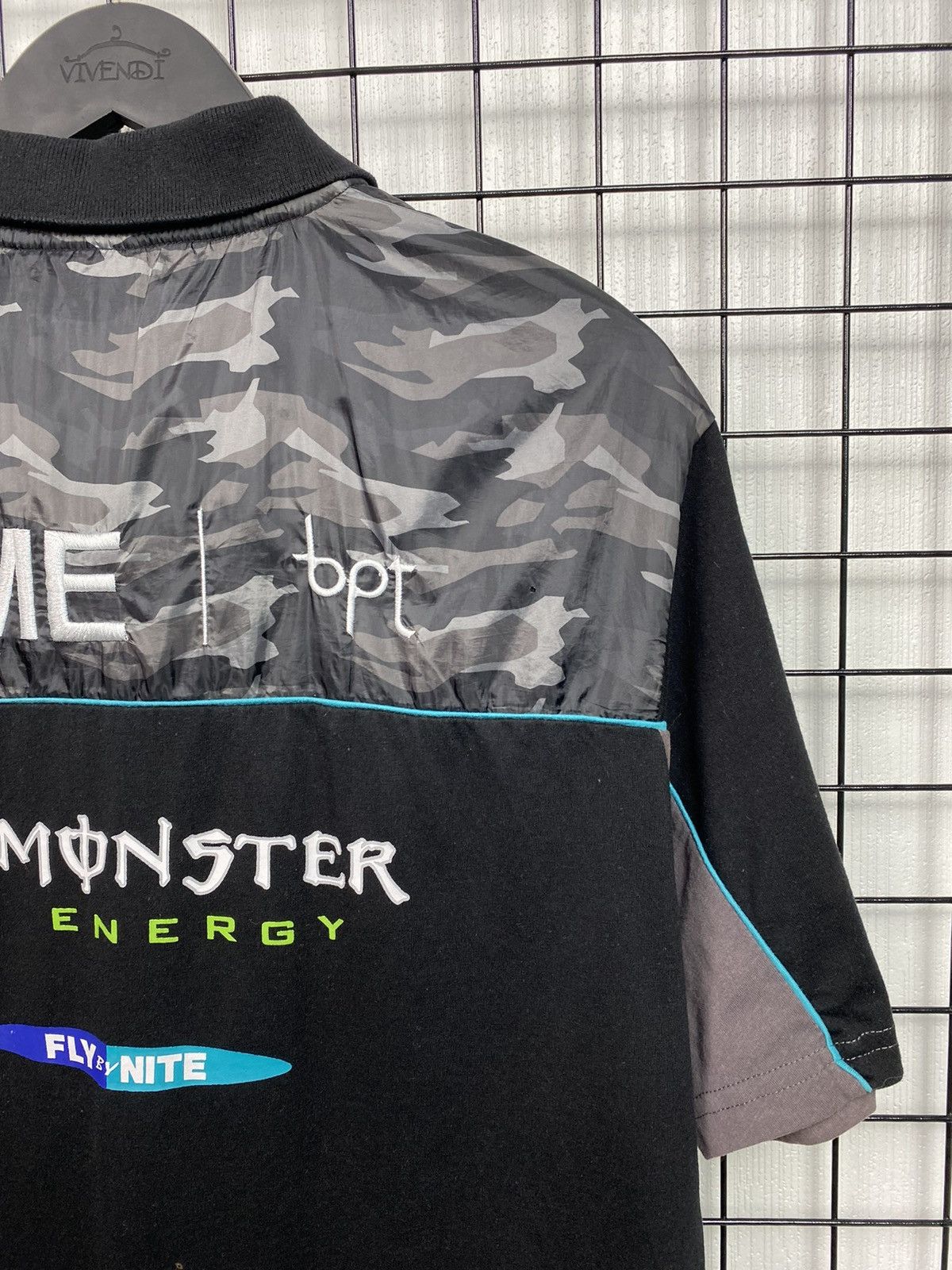 Other Monster Energy Racing Polo tee Men L size black T-Shirt Size US L / EU 52-54 / 3 - 19 Thumbnail