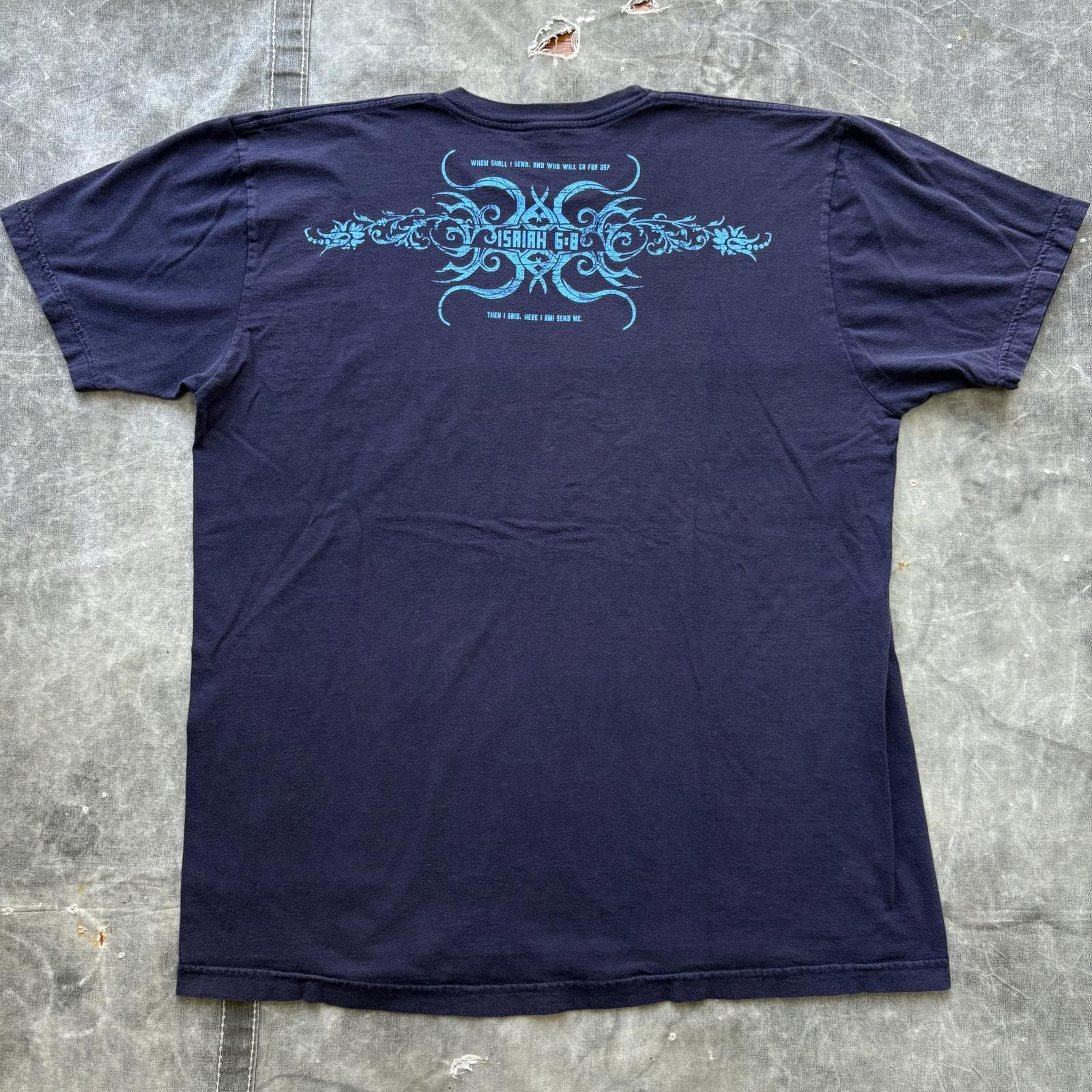 American Apparel Vintage Y2K Revolution Affliction Jesus Bible Verse Shirt Size US XL / EU 56 / 4 - 2 Thumbnail