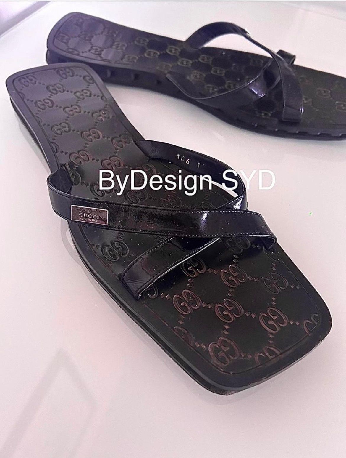 Gucci Gucci GG Monogram Flip Flop Slides w/ Gucci stamped Hardware Size US 9 / IT 39 - 7 Thumbnail