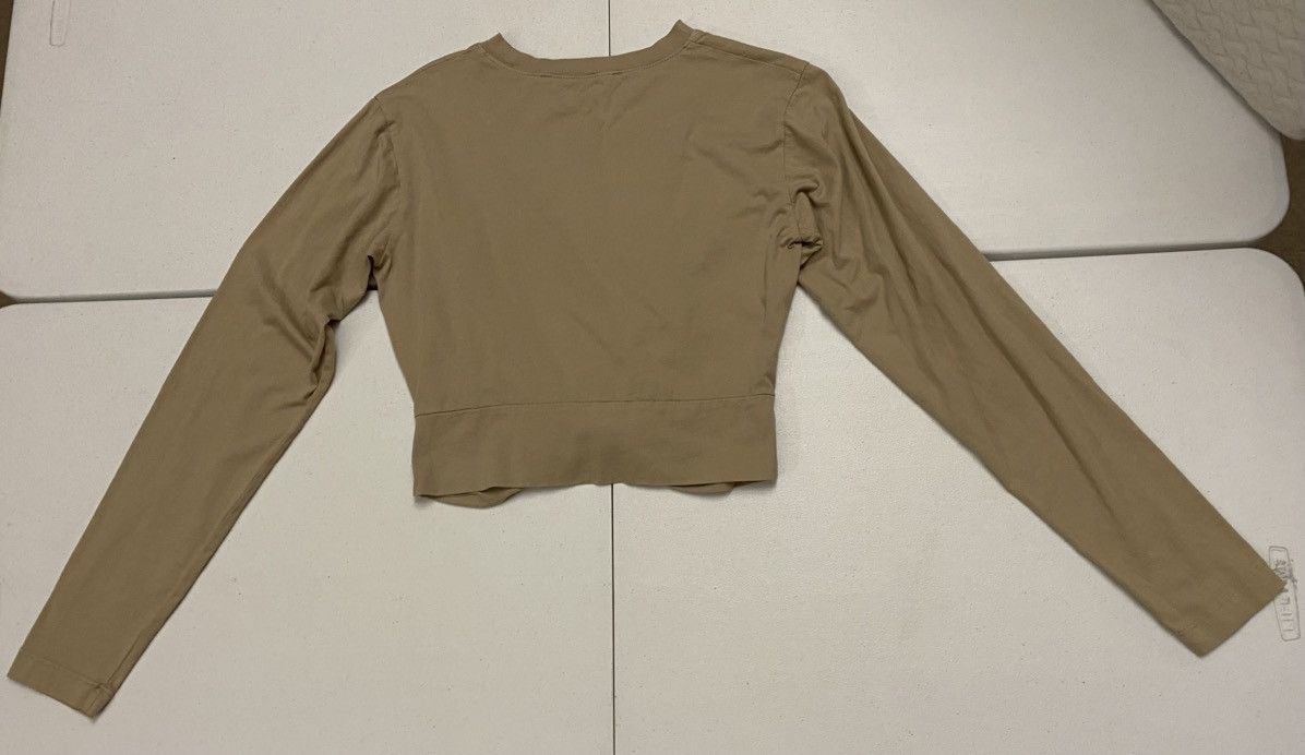 Pam & Gela PAM & GELA Twist Front Combed Cotton Long Sleeve Tee S/P VGC Size S / US 4 / IT 40 - 4 Thumbnail