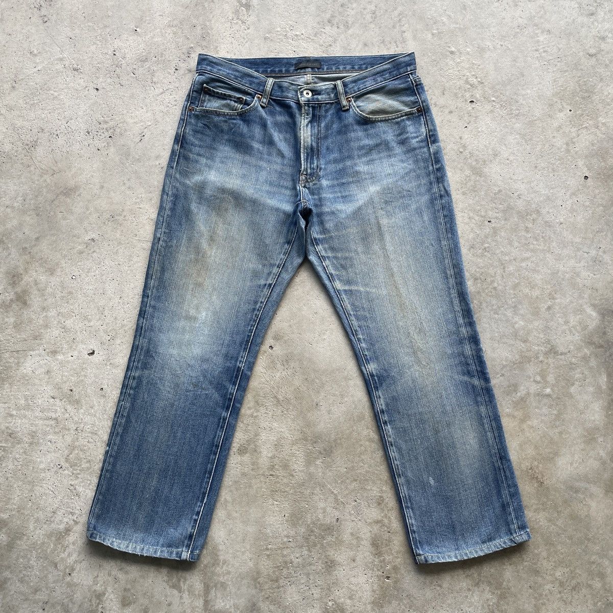 Japanese Brand Vintage Japanese Brand Faded Jeans Denim Pants W35 Size US 35 - 1 Thumbnail