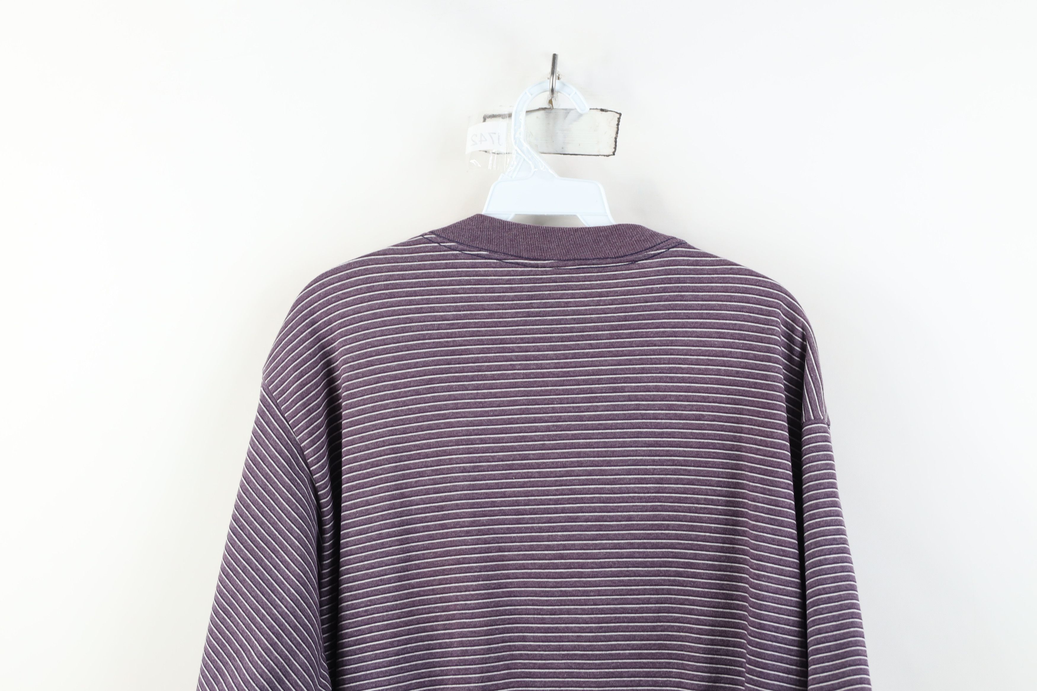 Vintage Vintage 90s Streetwear Block Short Sleeve T-Shirt Purple Size US XL / EU 56 / 4 - 9 Thumbnail