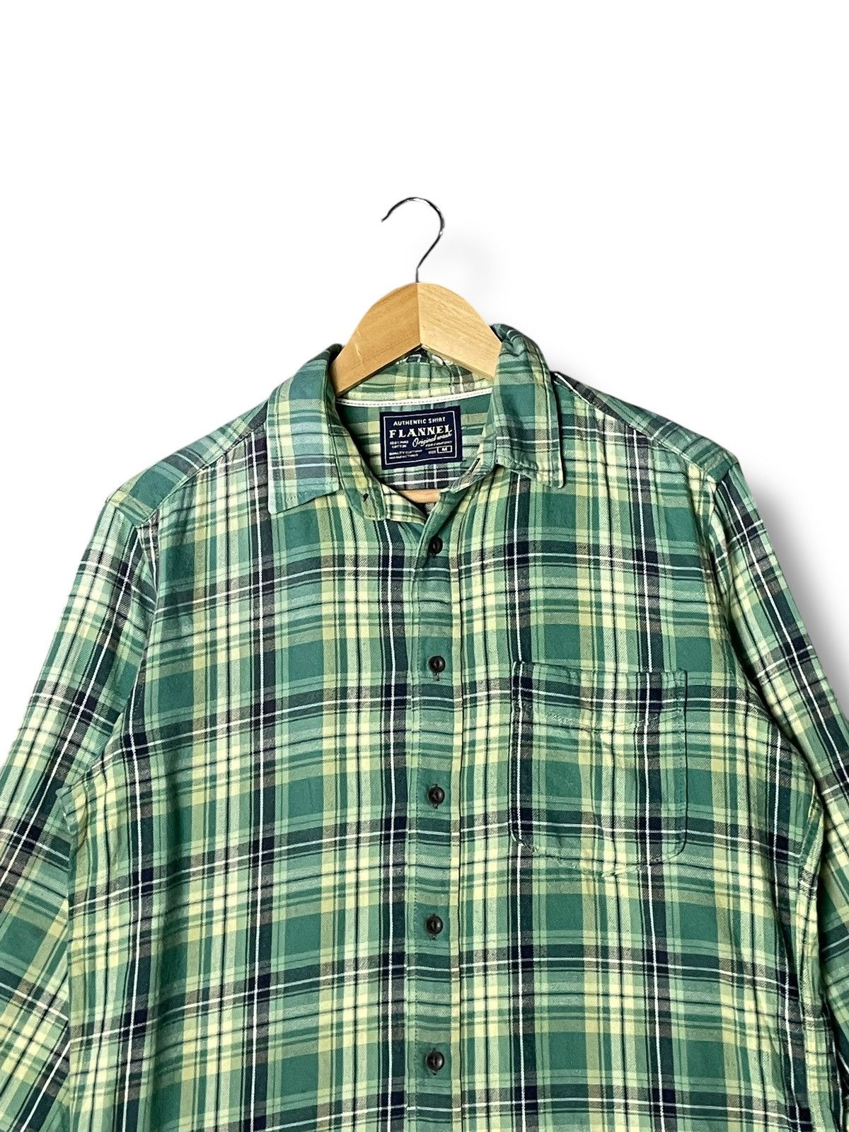 Japanese Brand × Uniqlo × Vintage Uniqlo Men’s Flannel Shirt (52) Size US M / EU 48-50 / 2 - 2 Thumbnail
