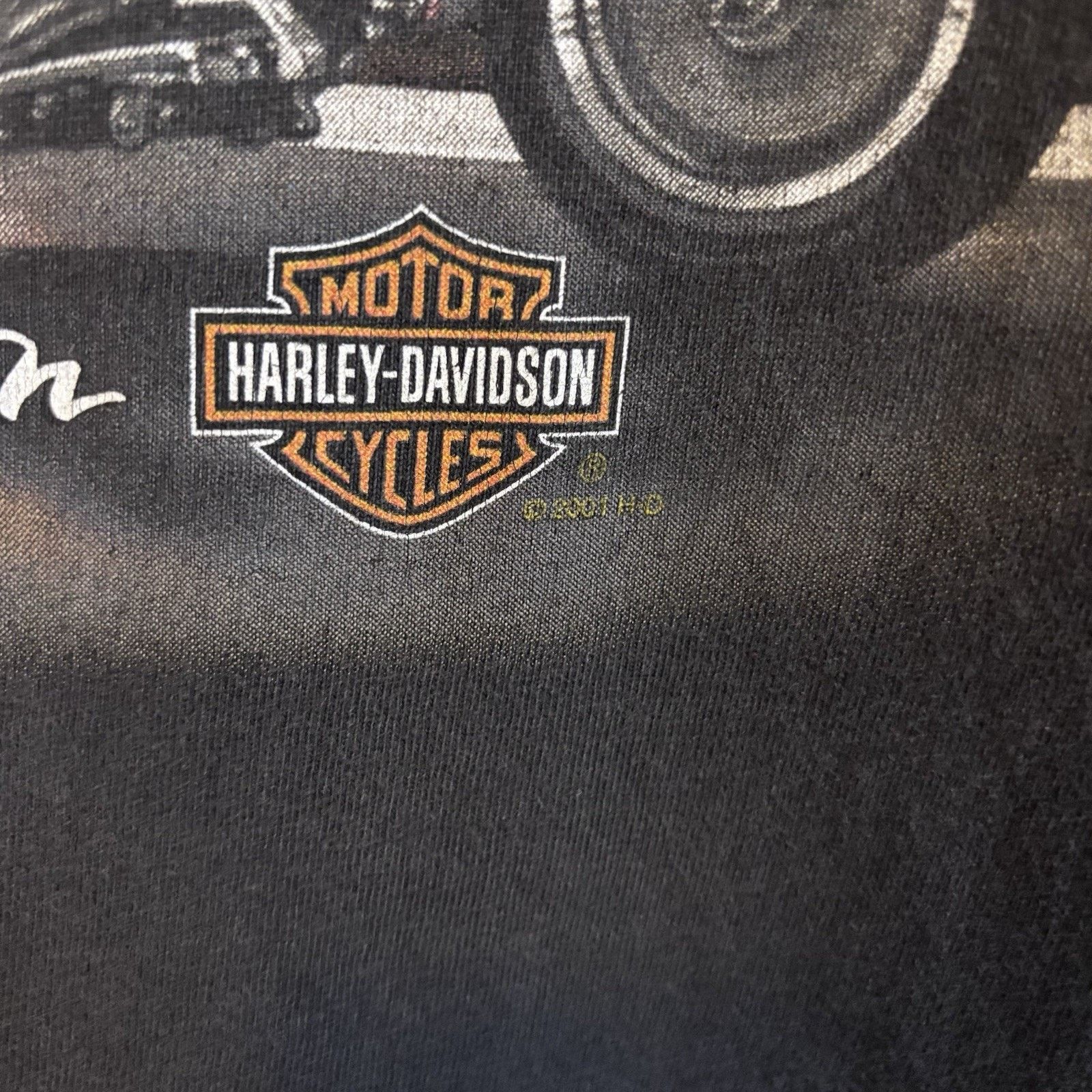 Harley Davidson × Vintage Vintage Y2K Harley Davidson Wolf Pack T Shirt Large Cut Tag Size US L / EU 52-54 / 3 - 3 Thumbnail