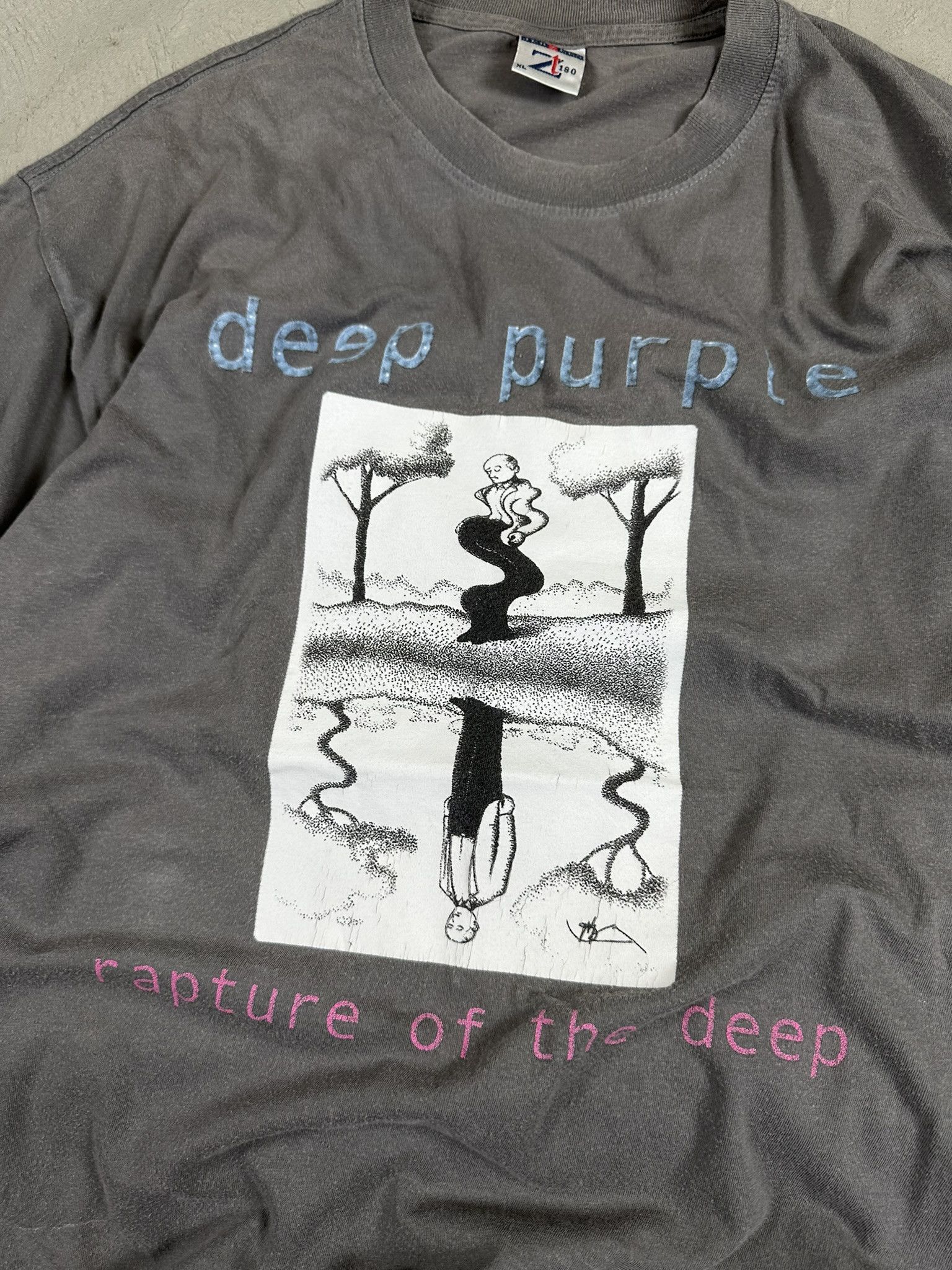 Band Tees 00s Vintage Deep Purple Reparture of The Deeop Tour T-shirt Size US XL / EU 56 / 4 - 8 Thumbnail