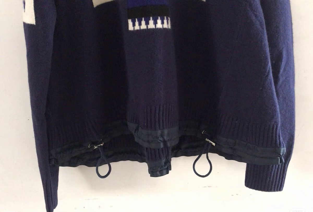 Sacai SACAI patchwork top sweater, combining black knitwear jacket Size US L / EU 52-54 / 3 - 5 Thumbnail