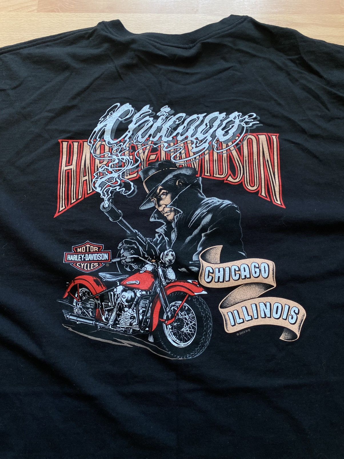 Harley Davidson VTG 2003 Harley Davidson Motorcycles Chicago Illinois Shirt Size US XXL / EU 58 / 5 - 2 Thumbnail
