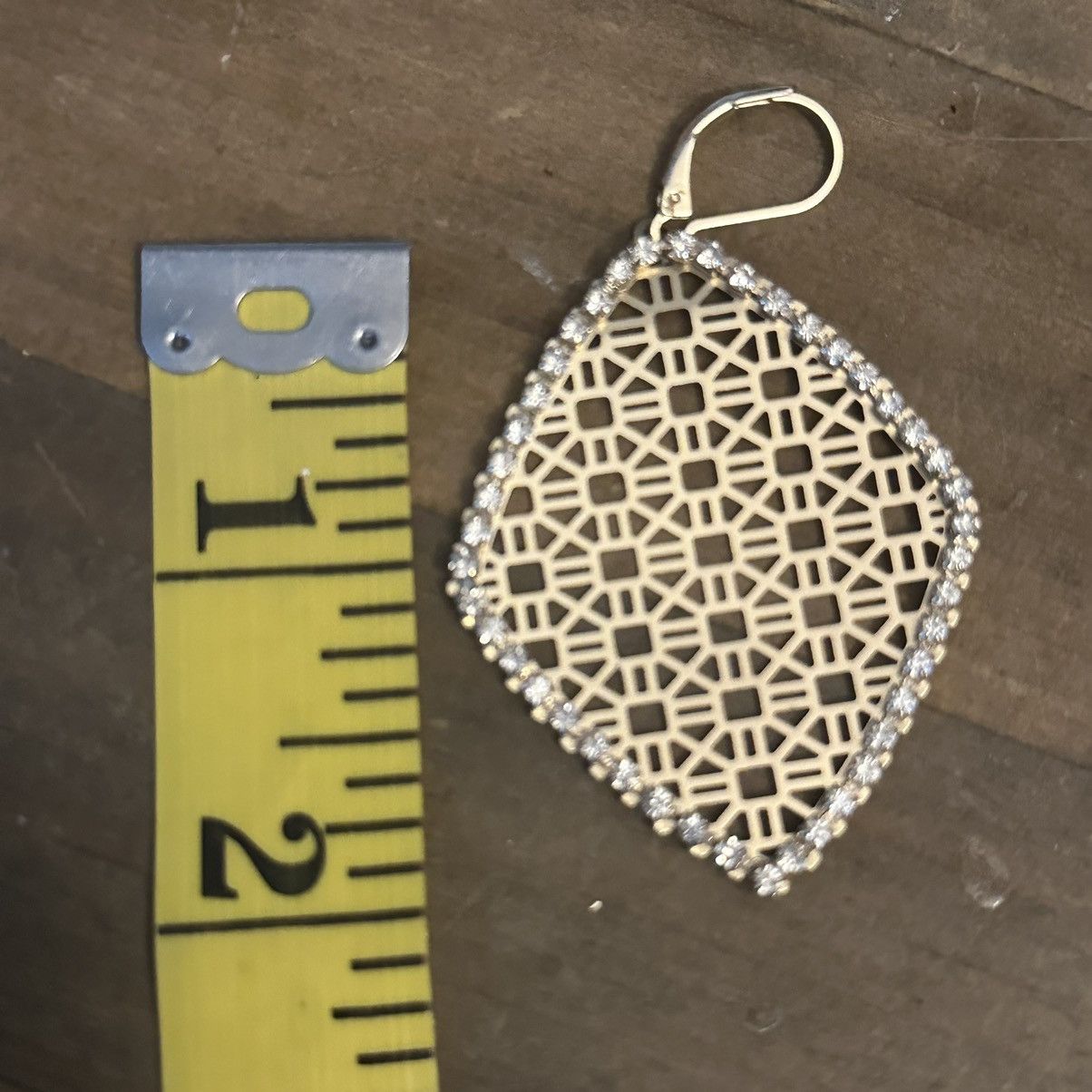 Other Filigree rhinestone trim dangle earrings Size ONE SIZE - 3 Thumbnail
